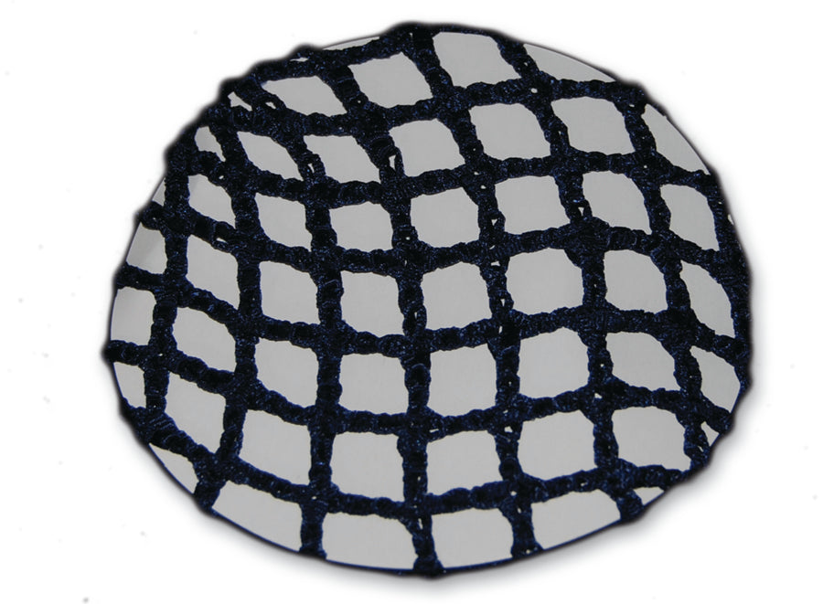 AZ0031 Navy Blue Crochet Hair Bun Cover for Women - Perfect for Yoga, Workouts, and Everyday Hairstyles