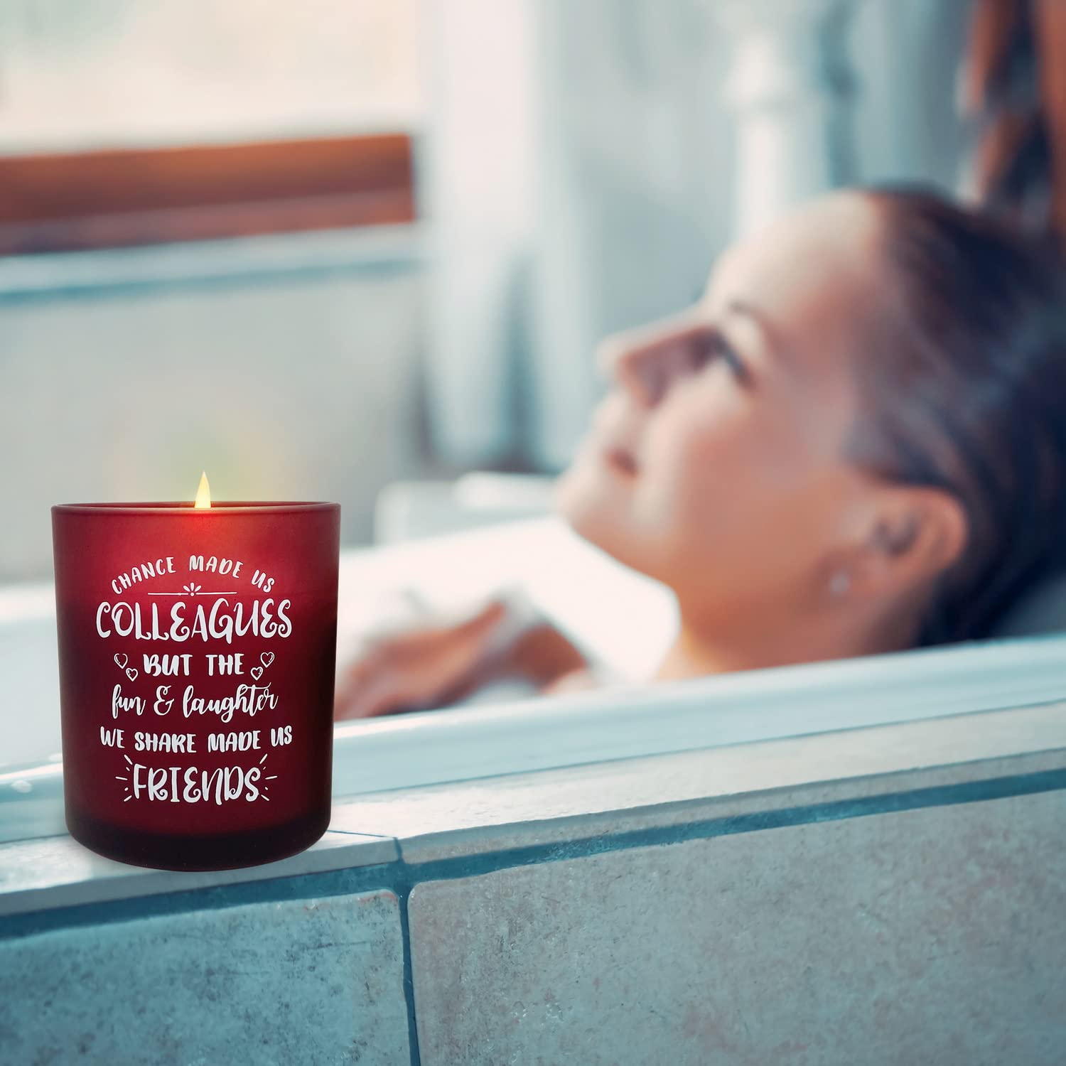 Vanilla Scented Candles for Women - Best Coworker Gifts, Farewell, Birthday & Appreciation Presents - Relaxing Aromatherapy Candles for Office, Home Decor & Stress Relief