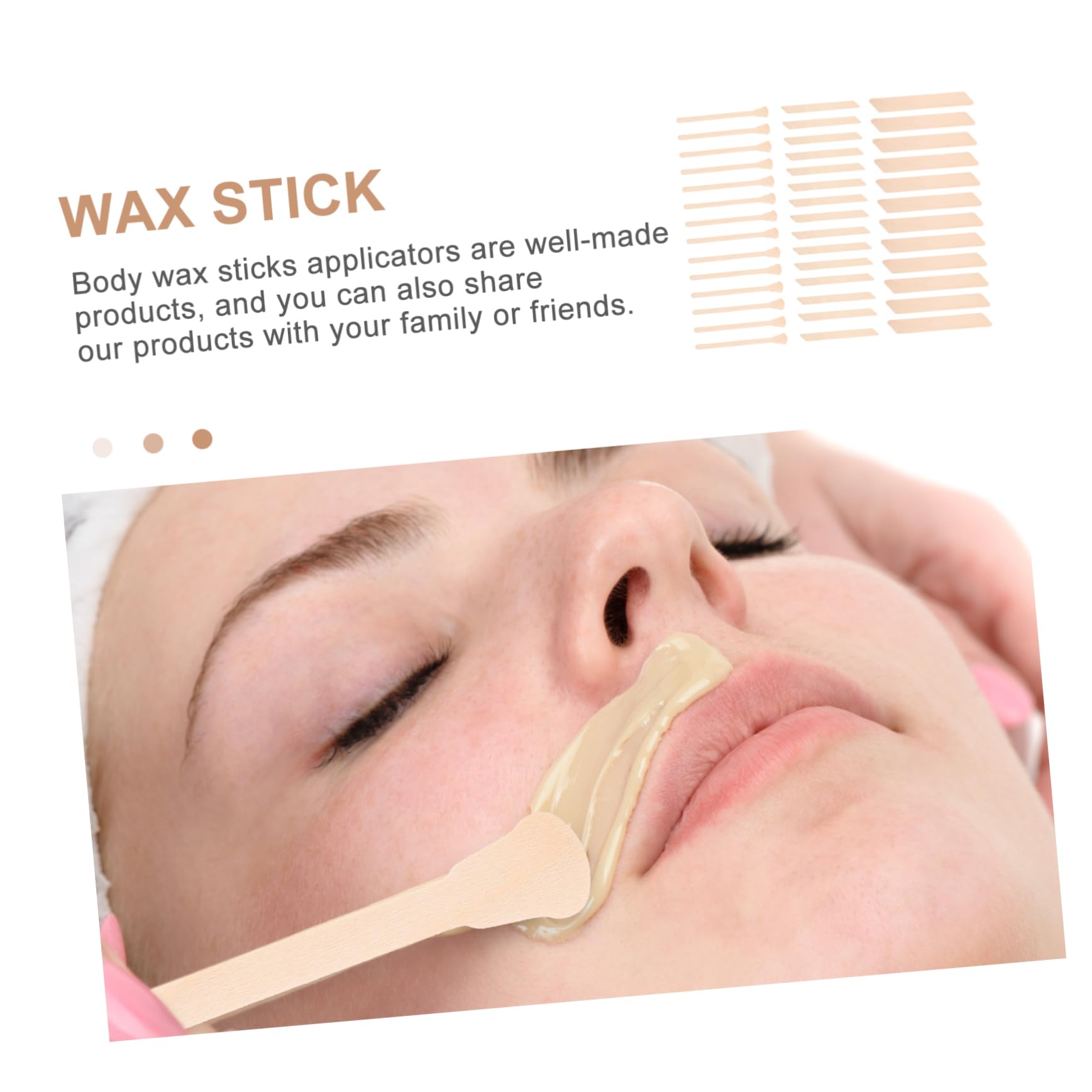 150 Pcs Body Wax Applicator Sticks for Hair Removal - Professional Waxing Sticks for Women, Bikini, Face & Leg Hair - Ideal for At-Home Waxing & Salon Use