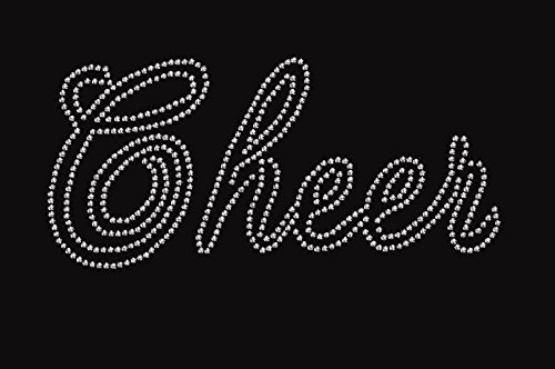 Cheer Rhinestone Iron-On Transfer 0101971 - DIY Rhinestone Decals for T-Shirts, Hats & Bags - Perfect for Customizing Apparel & Accessories