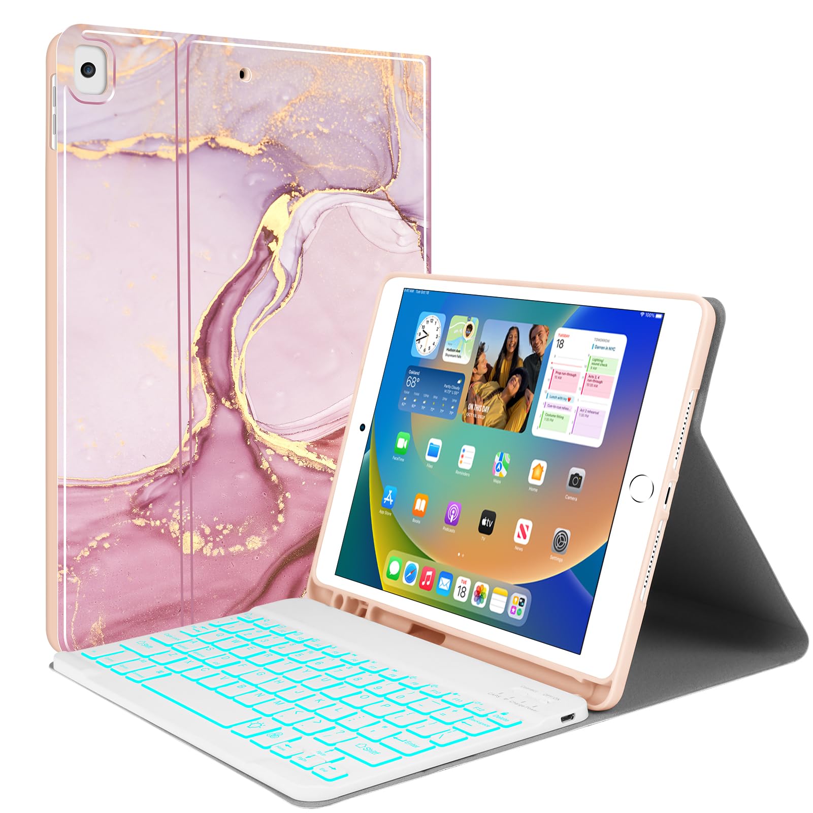 Backlit Wireless Keyboard Case for iPad 10.2