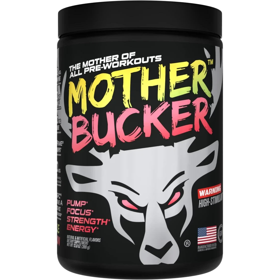 Bucked Up Mother Bucker Pre-Workout Supplement - Energy & Focus Booster for Gym, Fitness & Bodybuilding | Ideal for Intense Training & Athletic Performance