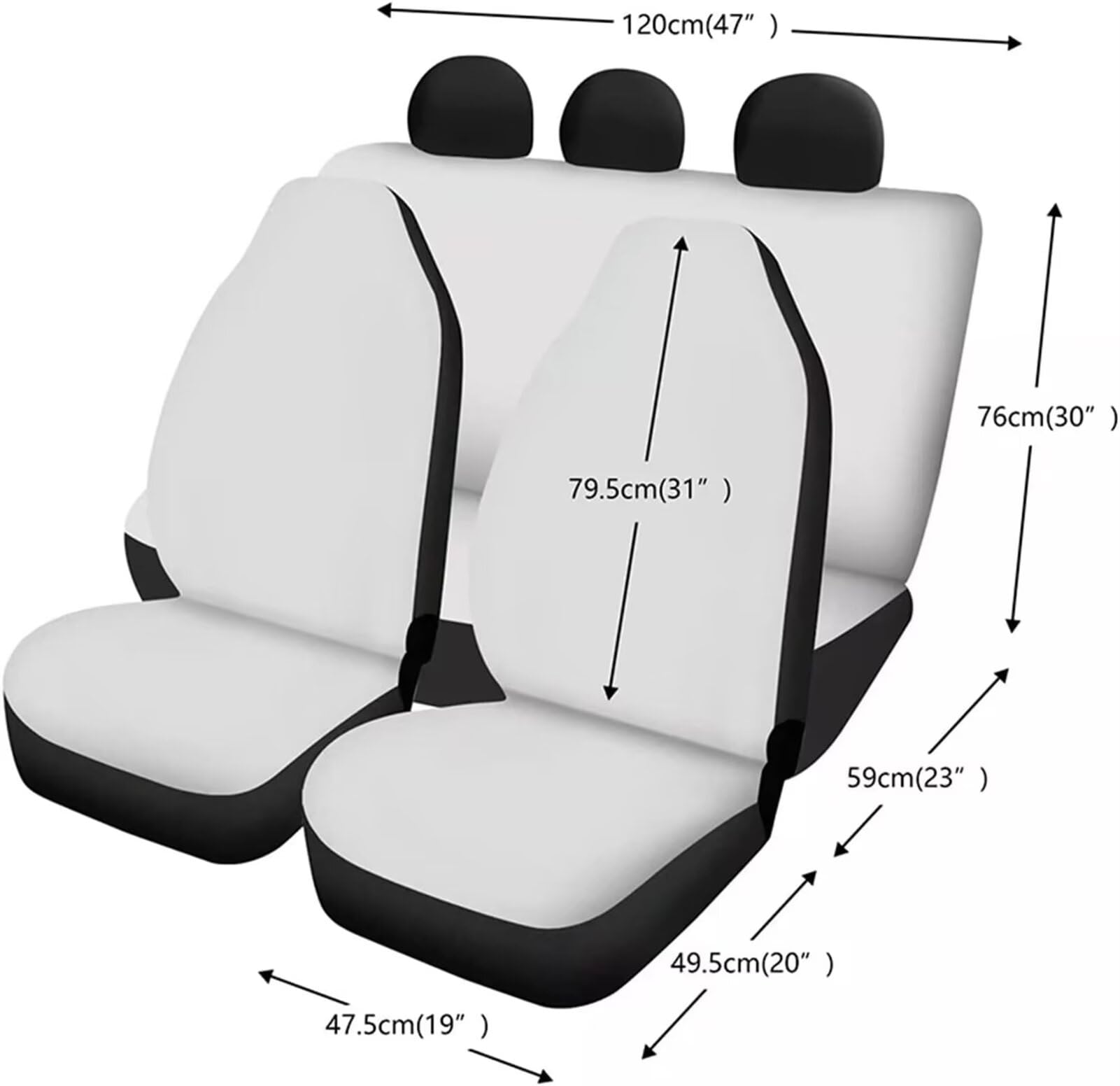 Aesthetic Butterfly Moon Car Seat Covers Set for Women - Steering Wheel Cover, Front & Rear Seat Protectors, Armrest Pad, Coaster & Keychain | Stylish Car Interior Accessories for Daily Commute & Road Trips