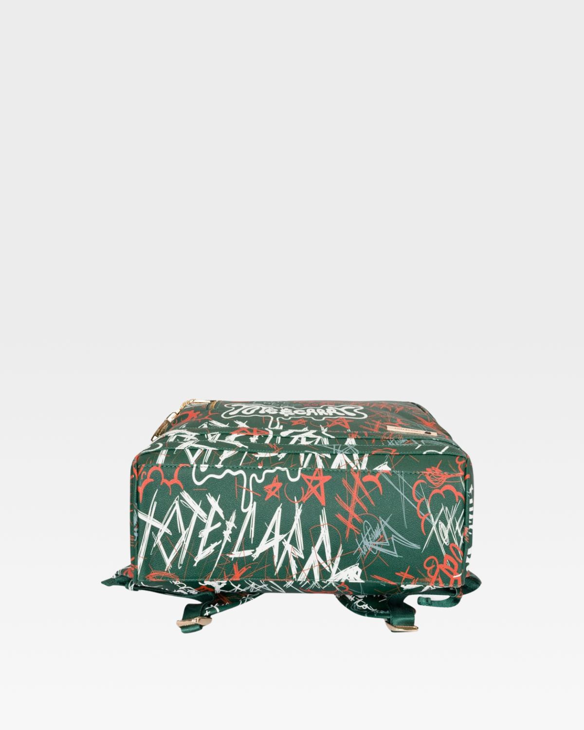 Graffiti Tombstone Roller Duffle Set - Emerald Green Luggage for Travel, Gym & Skateboarding Accessories | Water-Resistant Duffle Bag with Wheels for Urban Adventures