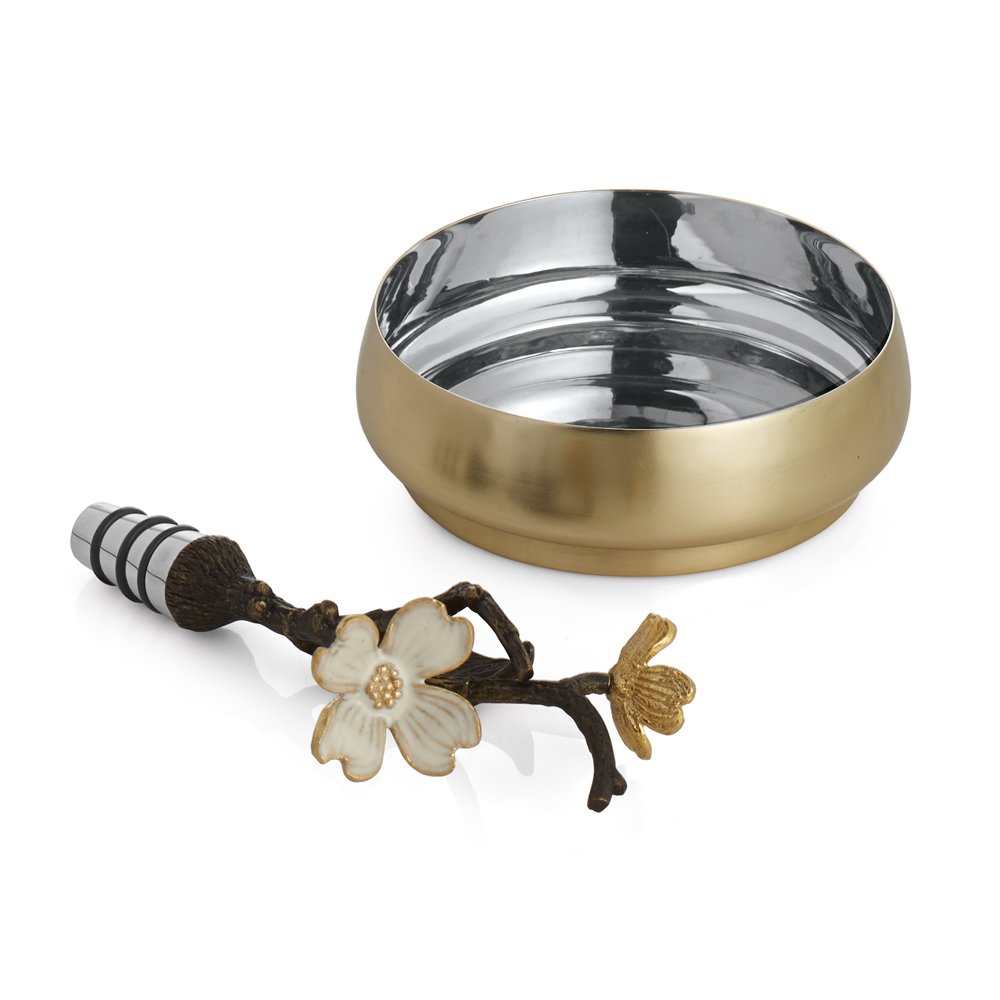 Dogwood Wine Coaster & Bottle Stopper Set - Elegant Wine Accessories Gift for Wine Lovers - Perfect for Dinner Parties, Weddings & Housewarming Gifts