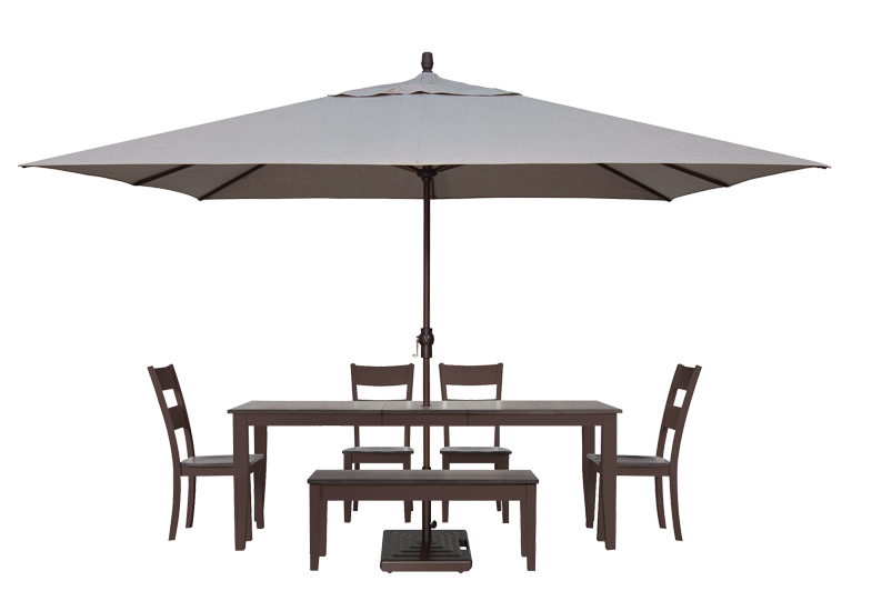 11' x 8' Outdoor Patio Pole Umbrella - Heavy Duty Cantilever Sun Shade for Poolside, Garden, and Backyard Relaxation