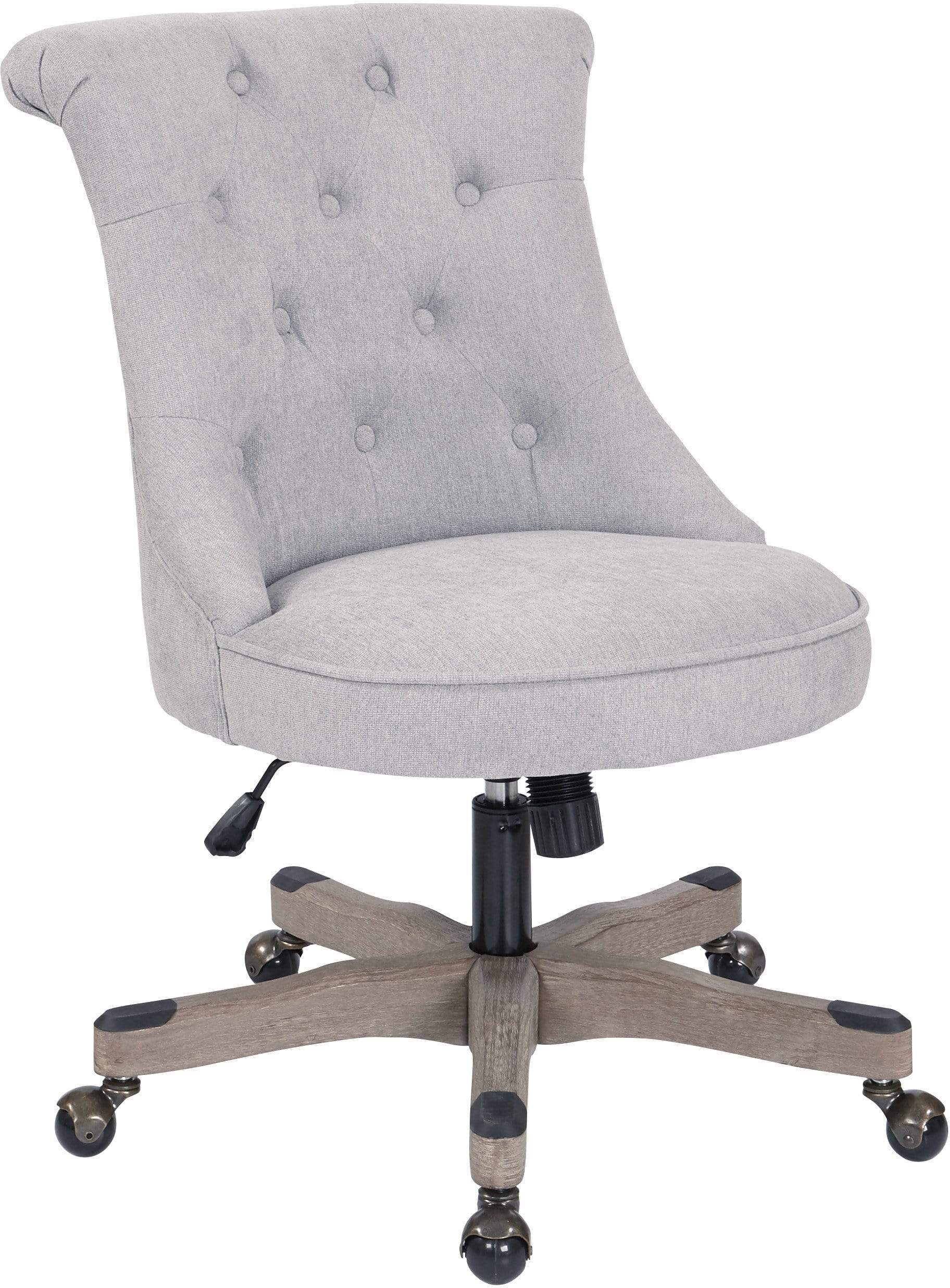 OSP Designs Hannah Tufted Office Chair - Ergonomic Executive Desk Chair with Lumbar Support for Home & Office Workspace - Comfortable Computer Chair for Long Hours Sitting