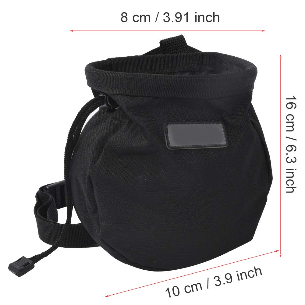 Best Rock Climbing Chalk Bag with Zipper - Durable Metal Powder Pouch for Outdoor Climbing & Bouldering - Waist Belt Chalk Storage for Gym Training & Sports
