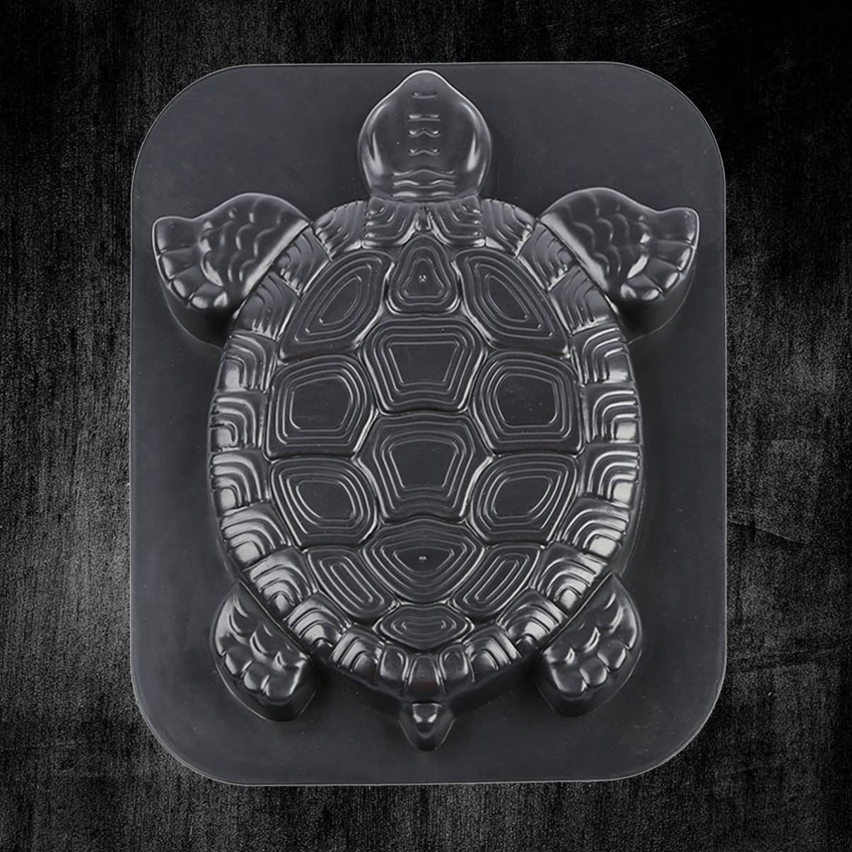 Turtle Shaped Stepping Stone Mold - DIY Concrete Cement Path Maker for Garden, Lawn, Driveway & Walkway Paving | Outdoor Decorative Paver Mold (Black) | Perfect for Garden Pathways, Yard Decor & Landscaping Projects