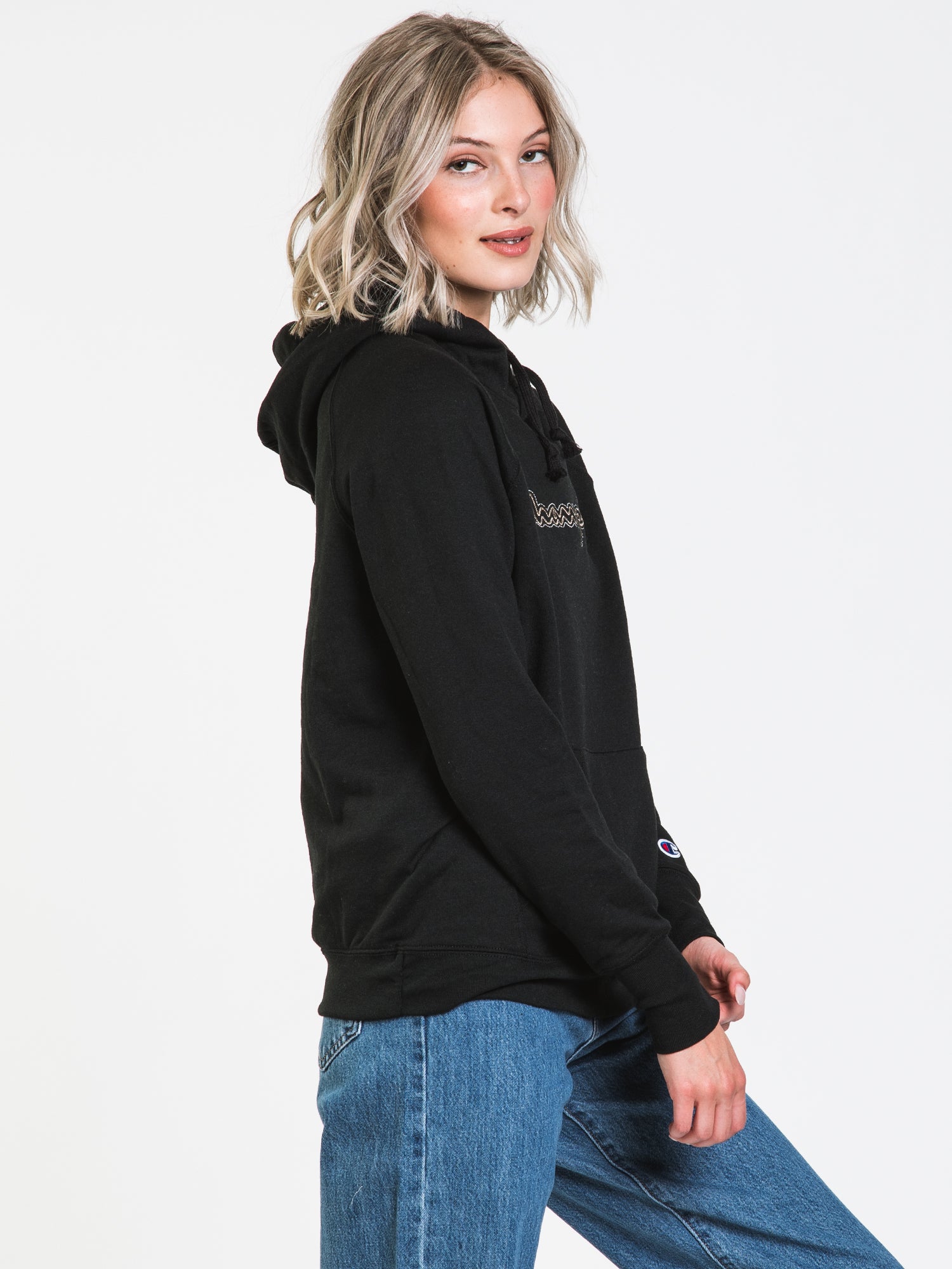 Champion Powerblend Embroidered Script Pullover Hoodie - Soft & Comfortable Men's & Women's Sweatshirt for Casual Wear, Gym & Outdoor Activities | Clearance Sale
