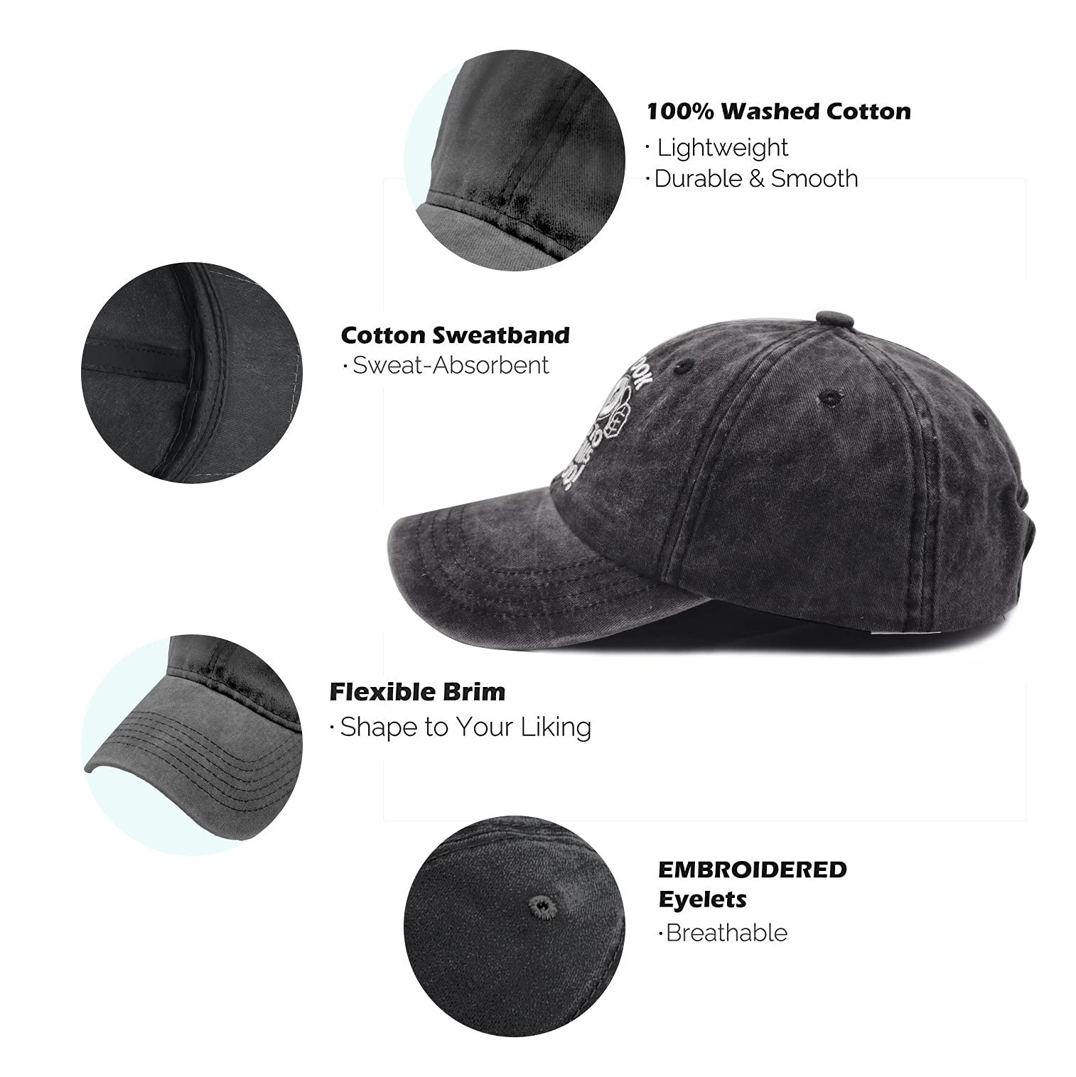 50th Birthday Gifts for Women & Men - Vintage Baseball Cap with 'It Took 50 Years to Look This Good' Embroidery - Perfect for Birthday Parties, Milestone Celebrations & Casual Wear