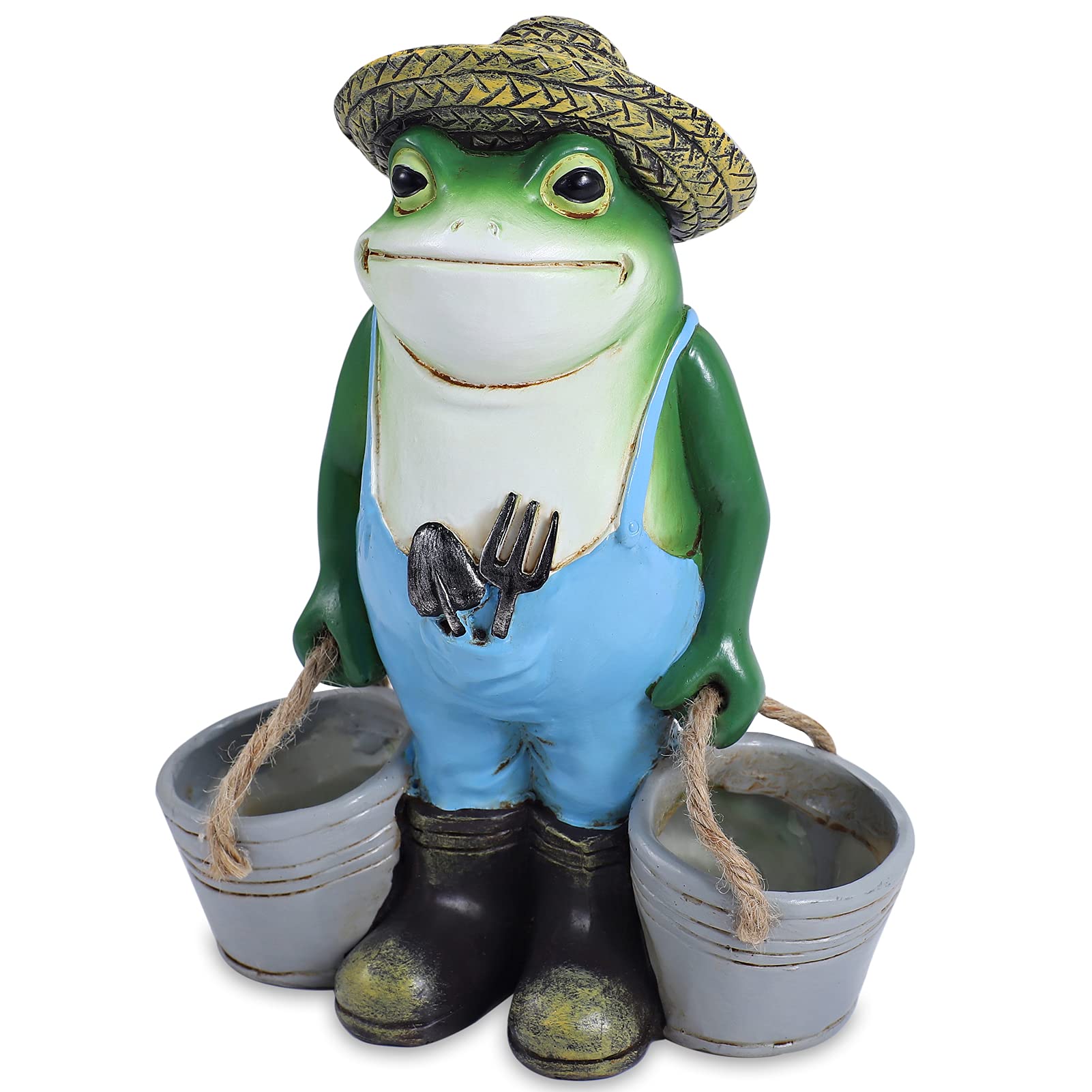 Frog Garden Decor Statue - Outdoor & Indoor Yard Ornament, Unique Housewarming Gift for Garden, Patio, and Home Décor | Perfect for Lawn, Pond, and Flower Bed Accents
