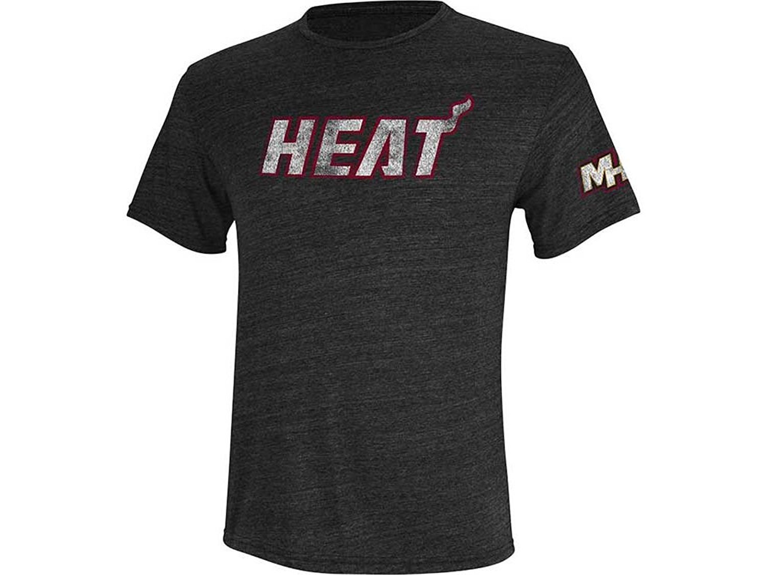 Adidas Miami Heat Black Performance Short Sleeve T-Shirt for Men - Breathable Basketball Jersey for NBA Fans, Gym Workouts & Casual Wear