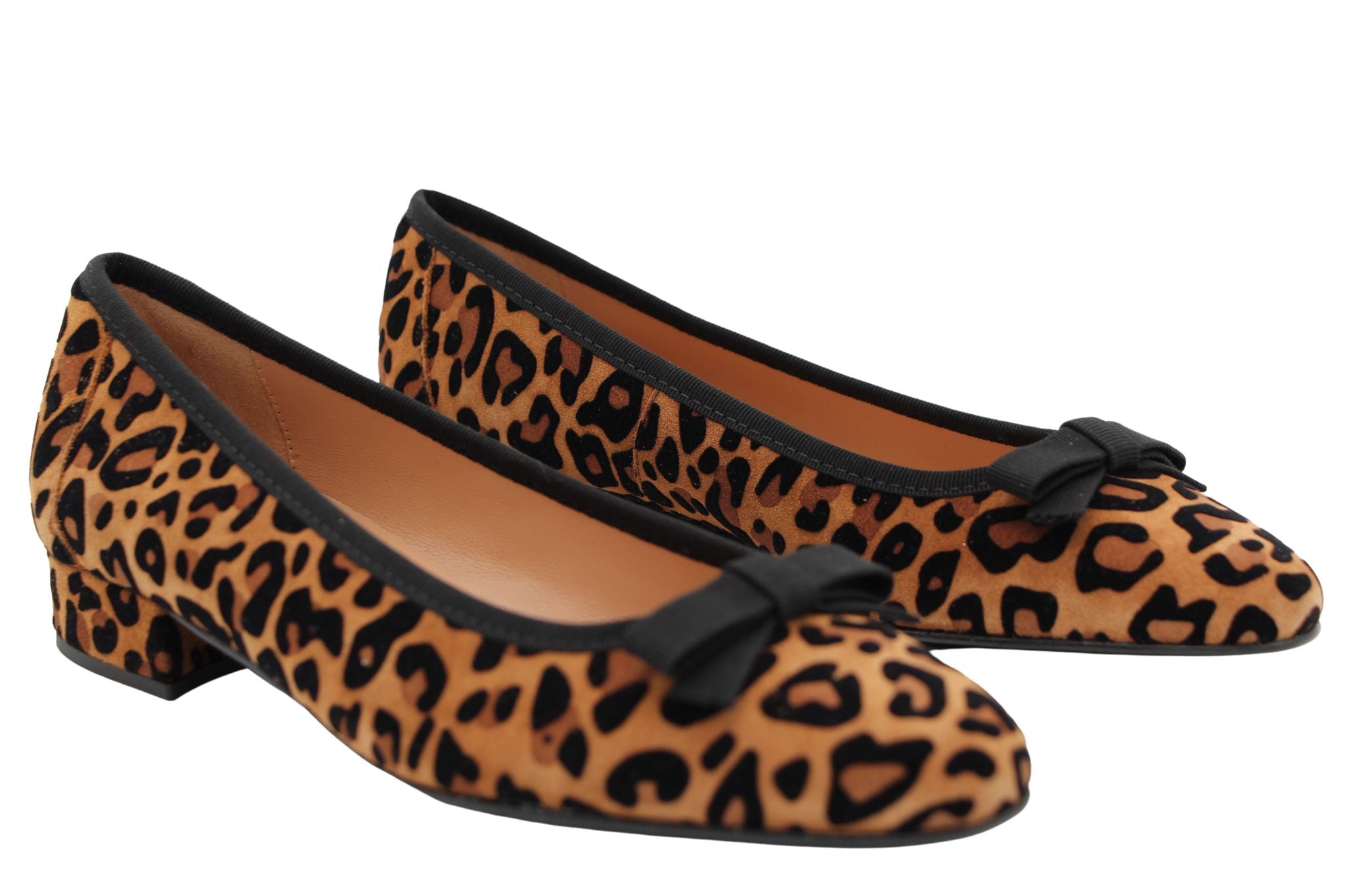 Fabucci Women's Leopard Print Ballet Flats - Comfortable Slip-On Shoes for Casual Wear, Office & Everyday Outfits