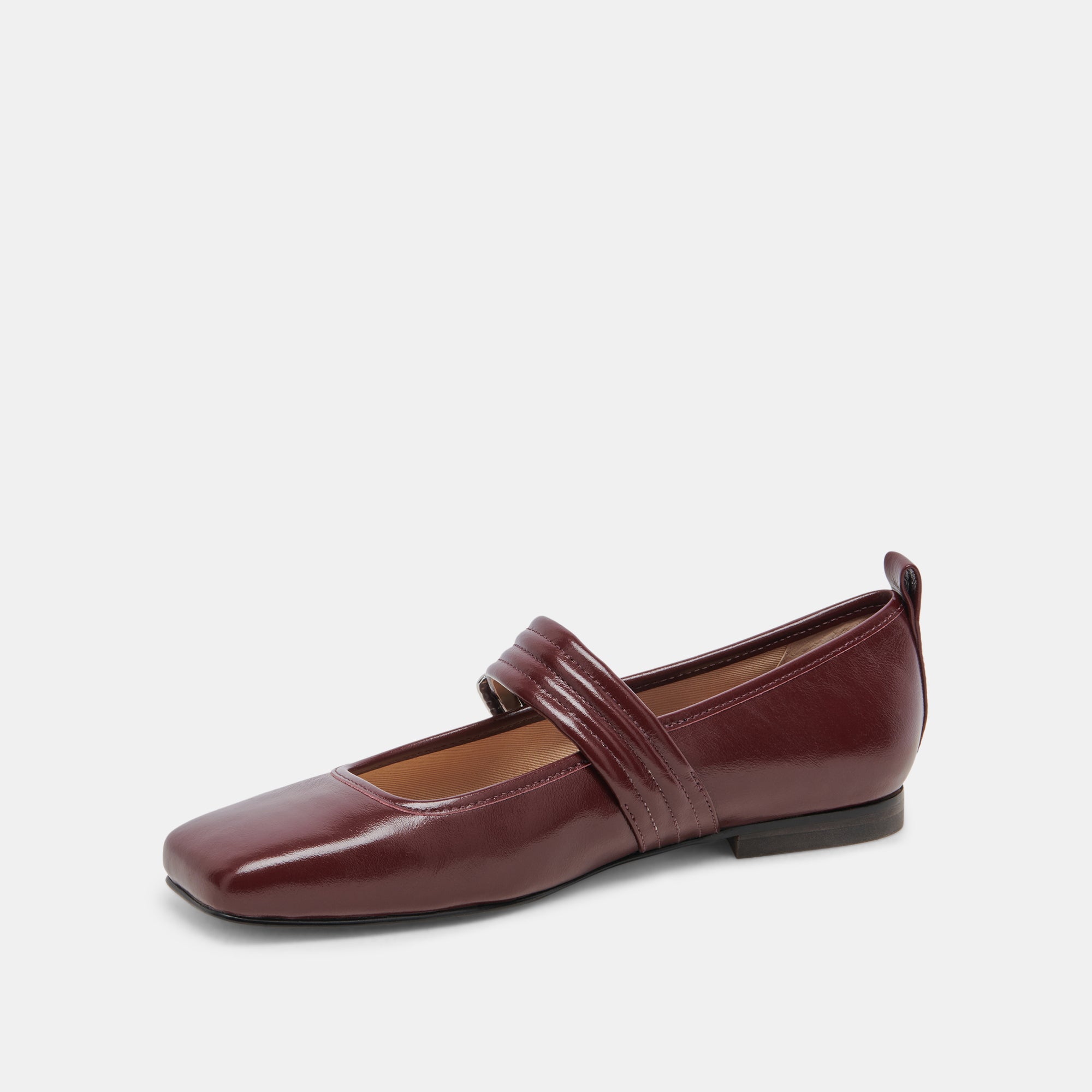 Arora Women's Ballet Flats - Burgundy Crinkle Patent Leather Slip-On Shoes for Comfort & Style | Perfect for Work, Office, Casual Wear & Daily Walking