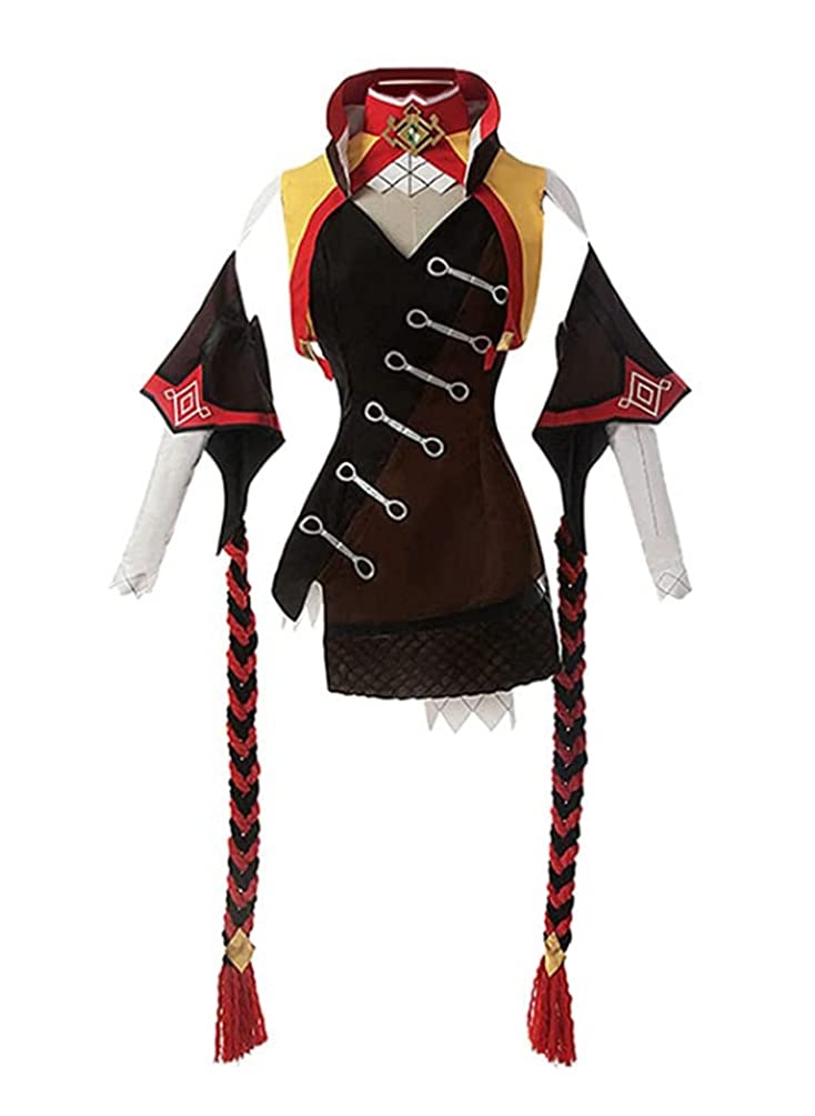 MayMaxPlay Women's Genshin Impact Xinyan Cosplay Costume - Anime Character Uniform Dress Outfit for Halloween, Conventions & Cosplay Events | Perfect for Fans, Collectors & Roleplaying