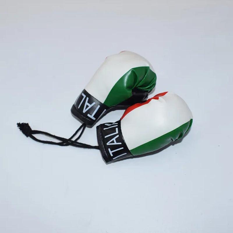 Baby Boxing Gloves for Newborn Photography Props - Mini Simulation Boxing Gloves & Flags for Infant Photo Shoot Decorations | Perfect for 1st Birthday, Sports-Themed Parties & Gender Reveal Photos