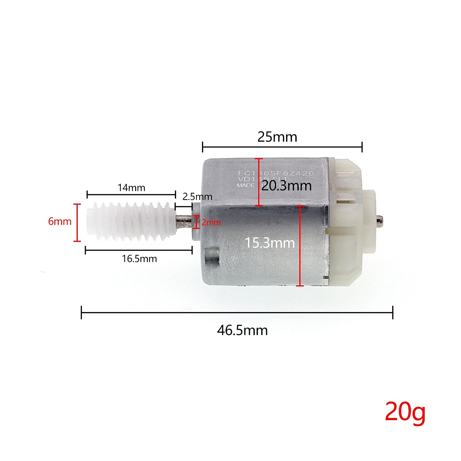 Original FC140SF8Z420 Car Rearview Side Mirror Adjust Up Down Motor for Mazda CX-5 CX-9 - Replacement Power Mirror Motor for Smooth Adjustment While Driving