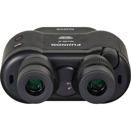 Fujinon 14x40 TSX1440 Techno Stabi Image Stabilized Binoculars - High Power Zoom Binoculars with Advanced Stabilization for Bird Watching, Hunting, and Outdoor Adventures (Black)