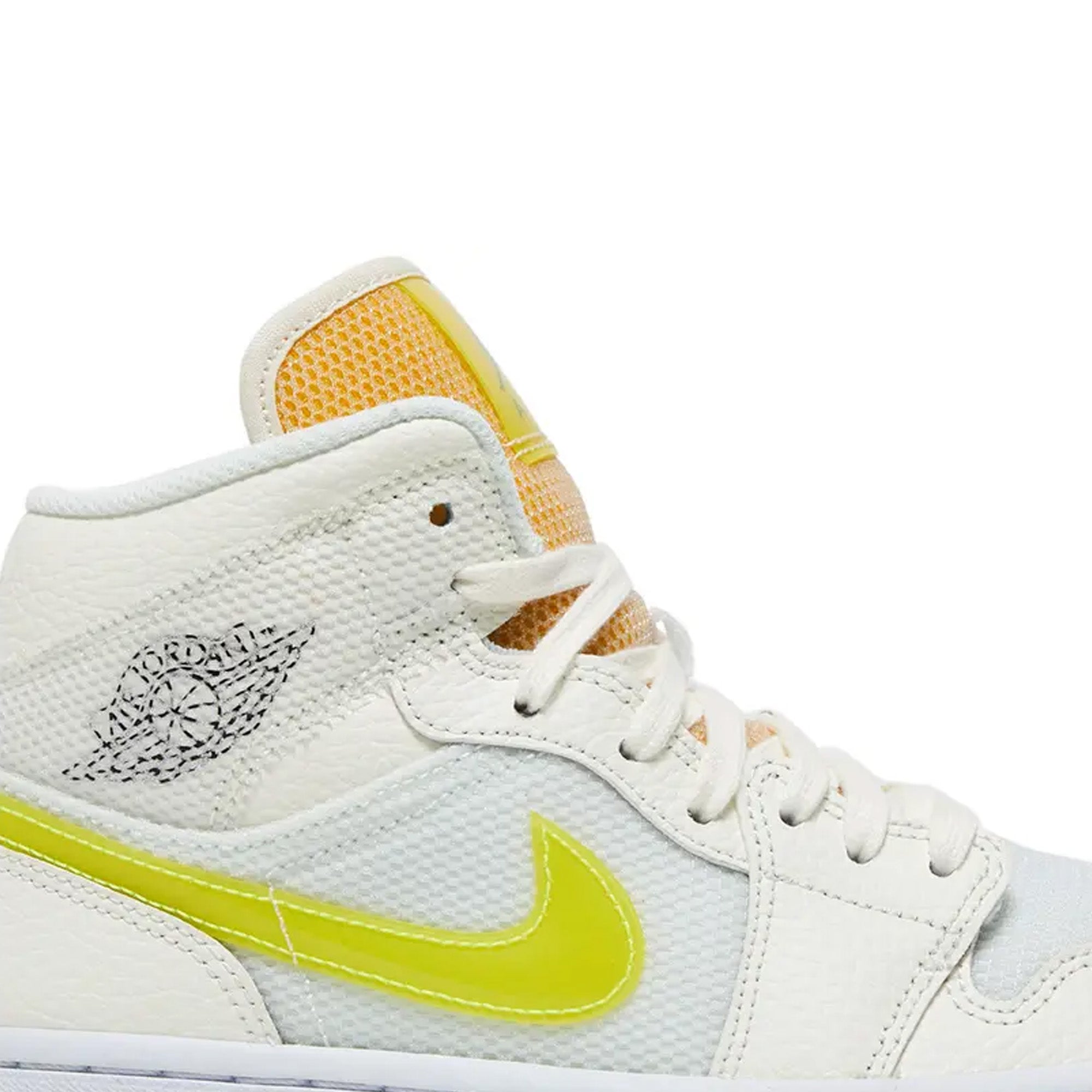 Air Jordan 1 Mid SE 'Voltage Yellow' Women's Basketball Shoes (2021) - Stylish Sneakers for Streetwear, Gym & Casual Wear
