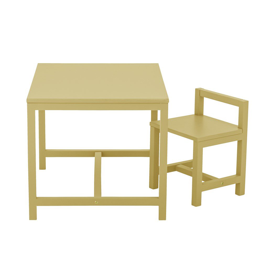 BLOOMINGVILLE Yellow Resin Kids Chair - Durable & Stylish Children's Furniture for Playroom, Nursery, or Classroom