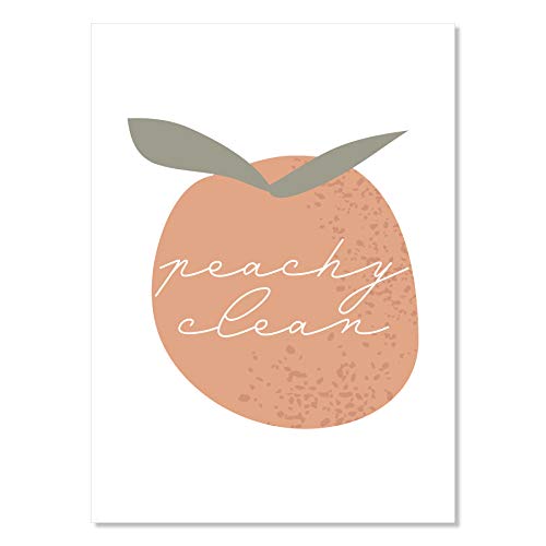 Peachy Clean Print - High Quality Unframed Wall Art Decor for Living Room, Bedroom, Office | Perfect for Home & Gift Giving