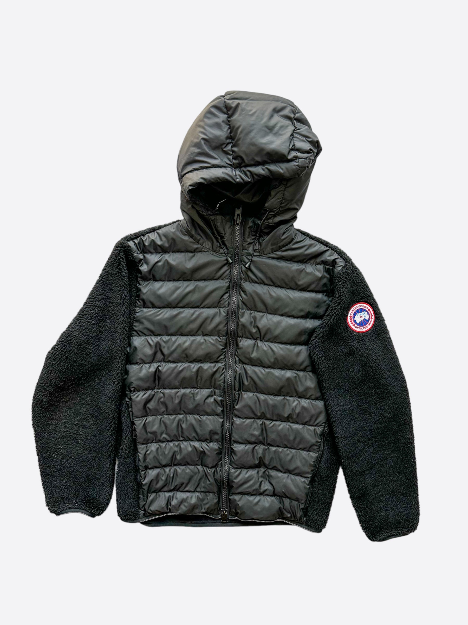 Canada Goose Black Hybridge Fleece Men's Jacket - Lightweight Insulated Winter Coat for Outdoor Activities & Urban Style