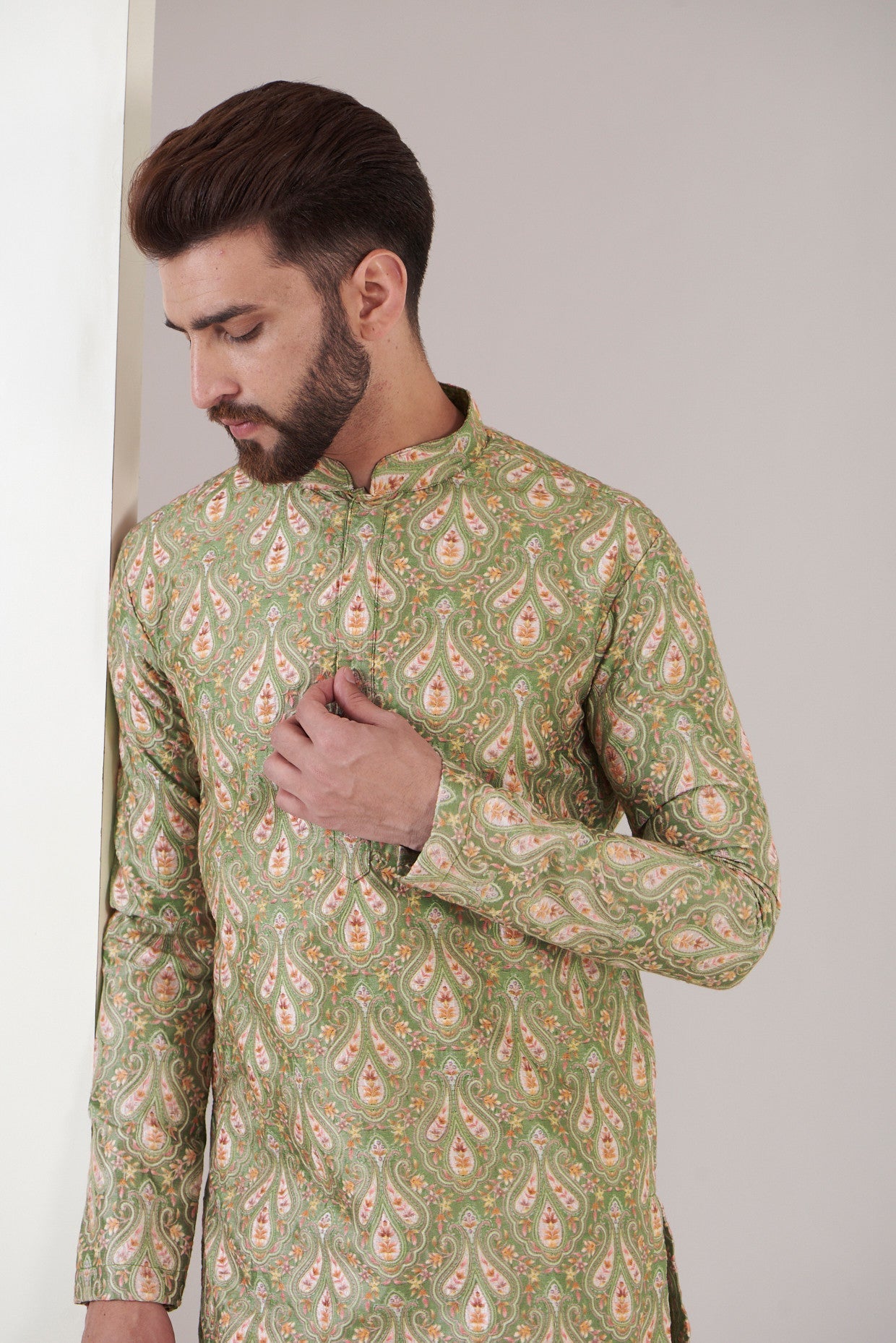 Mehandi Green Embroidered Kurta for Women - Traditional Indian Tunic Top for Festivals & Parties | Perfect for Diwali, Weddings & Cultural Events