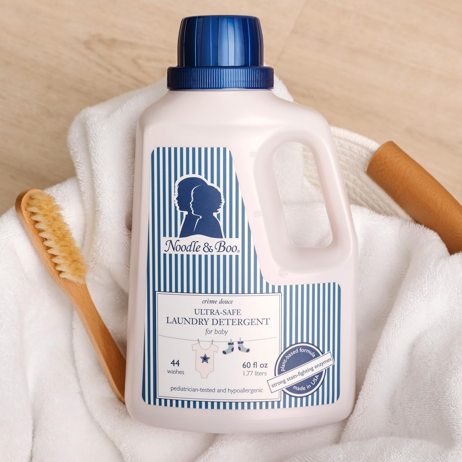 Noodle & Boo Baby Laundry Essentials - Ultra-Safe Hypoallergenic Laundry Detergent for Newborns & Sensitive Skin | Gentle on Baby Clothes, Blankets & Bedding