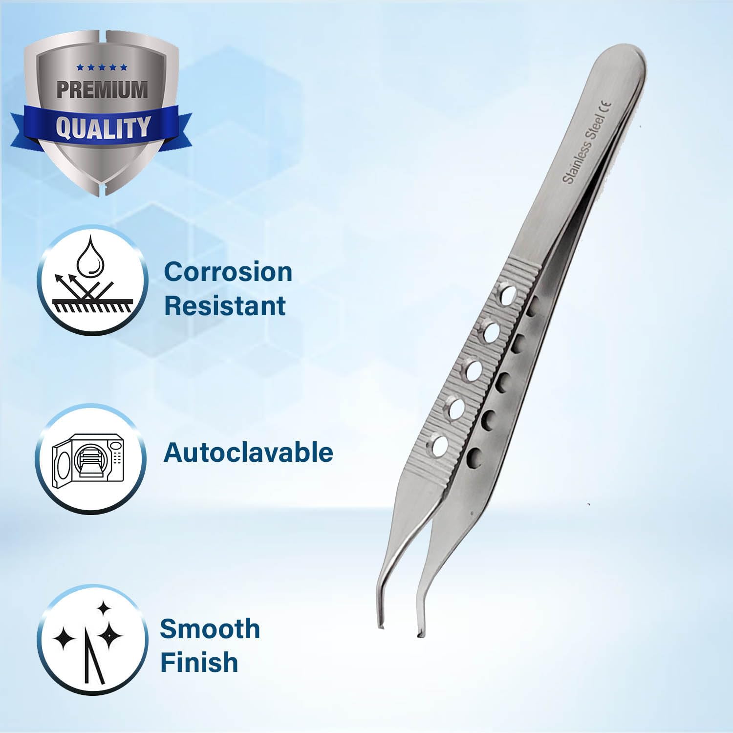 Premium Quality Adson Tissue Forceps 1x2 Teeth, 4.75