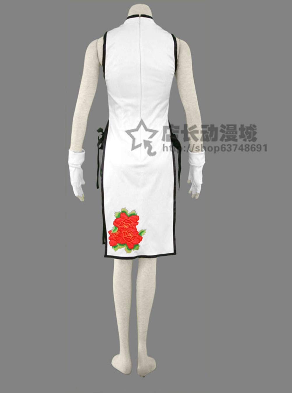 Anime Kanu Unchou Cosplay Cheongsam Dress - Elegant Chinese Qipao Costume for Cosplay, Halloween & Themed Parties