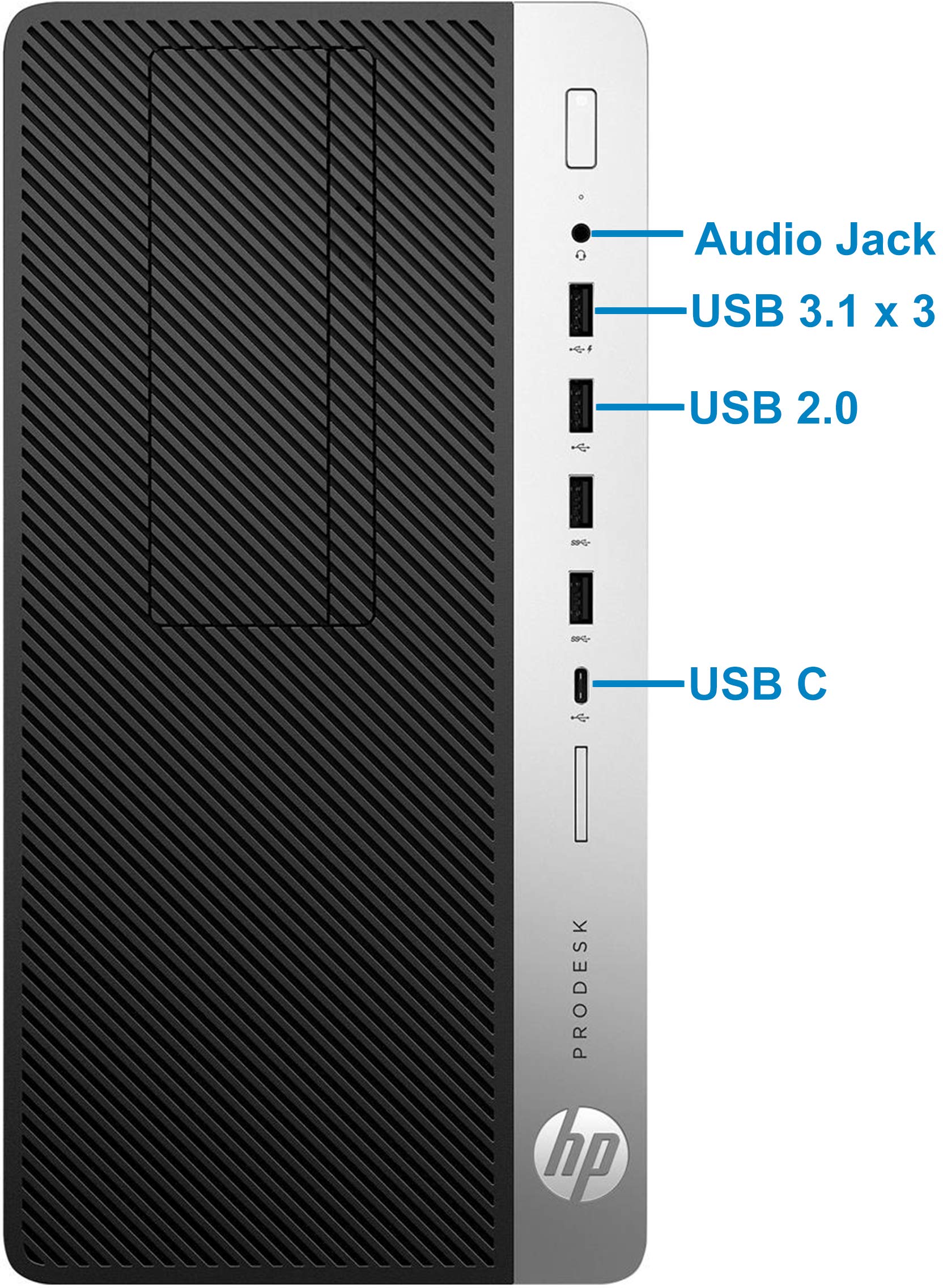 HP ProDesk 600 G3 Tower PC - Intel Core i7-7700, 16GB RAM, 512GB SSD, AMD Radeon RX 460 2GB GPU, 4K DisplayPort/DVI/HDMI, USB-C, WiFi & Bluetooth - Windows 10 Pro (Renewed) - Perfect for Office Work, Graphic Design & Home Computing