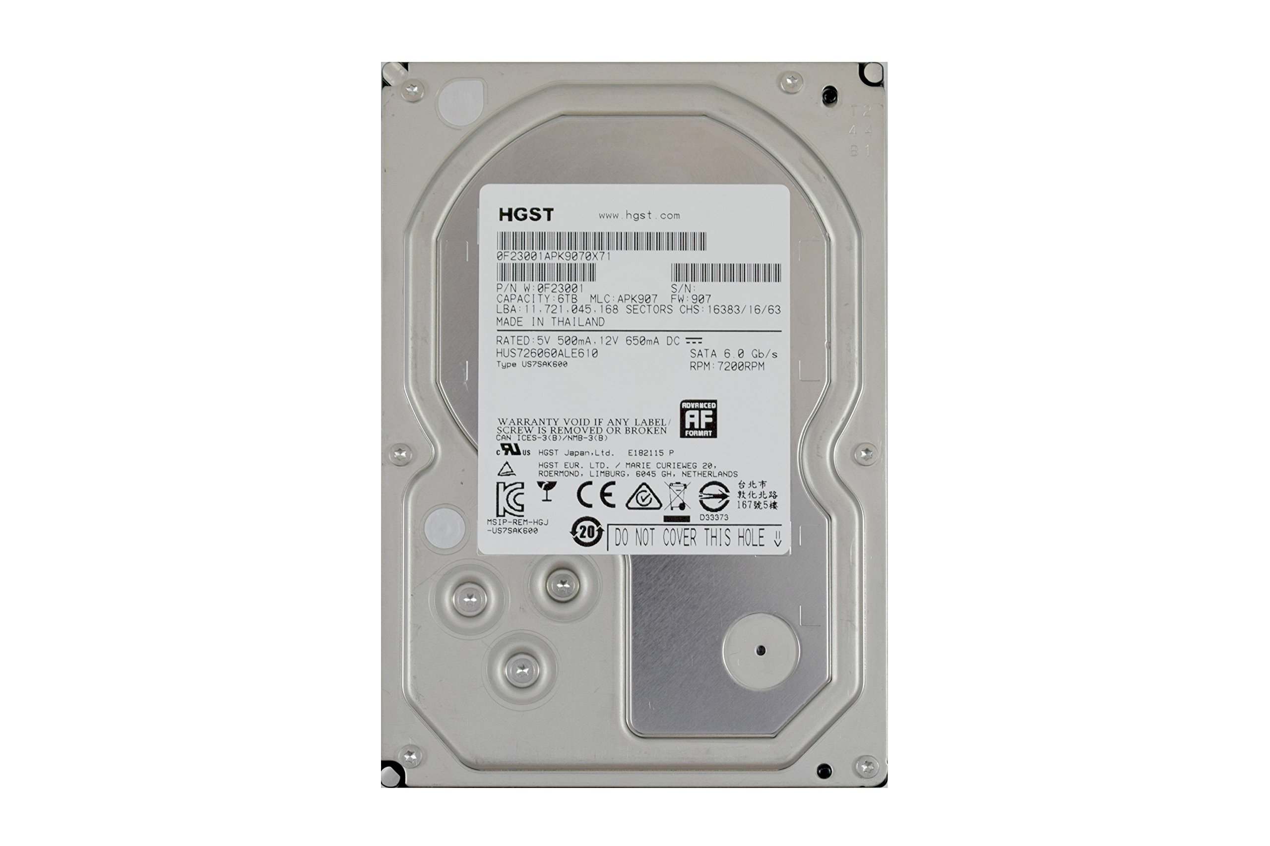 HGST Ultrastar 7K6000 6TB 7200RPM SATA 3.5