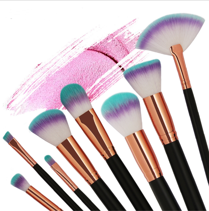 8-Piece Professional Makeup Brush Set for Flawless Face & Eye Application - Perfect for Daily Makeup, Contouring, and Blending