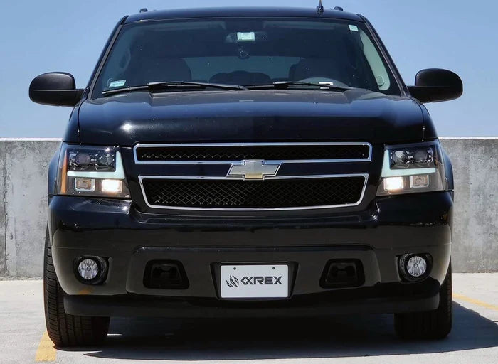 07-14 Chevrolet Tahoe/Suburban & 07-13 Avalanche MK II PRO Series Halogen Projector Headlights - Chrome Housing - Upgrade for Night Driving & Off-Road Adventures