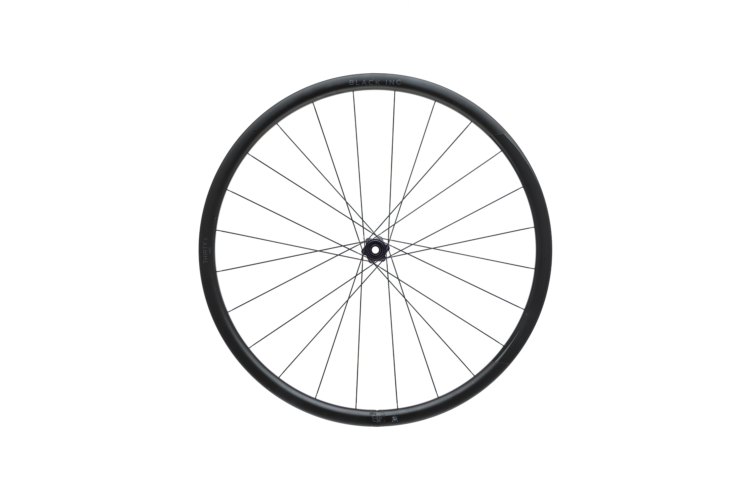 Black Inc Thirty Carbon Tubeless 700c Rear Wheel - Lightweight & Durable Road Bike Wheel for Racing & Performance Cycling