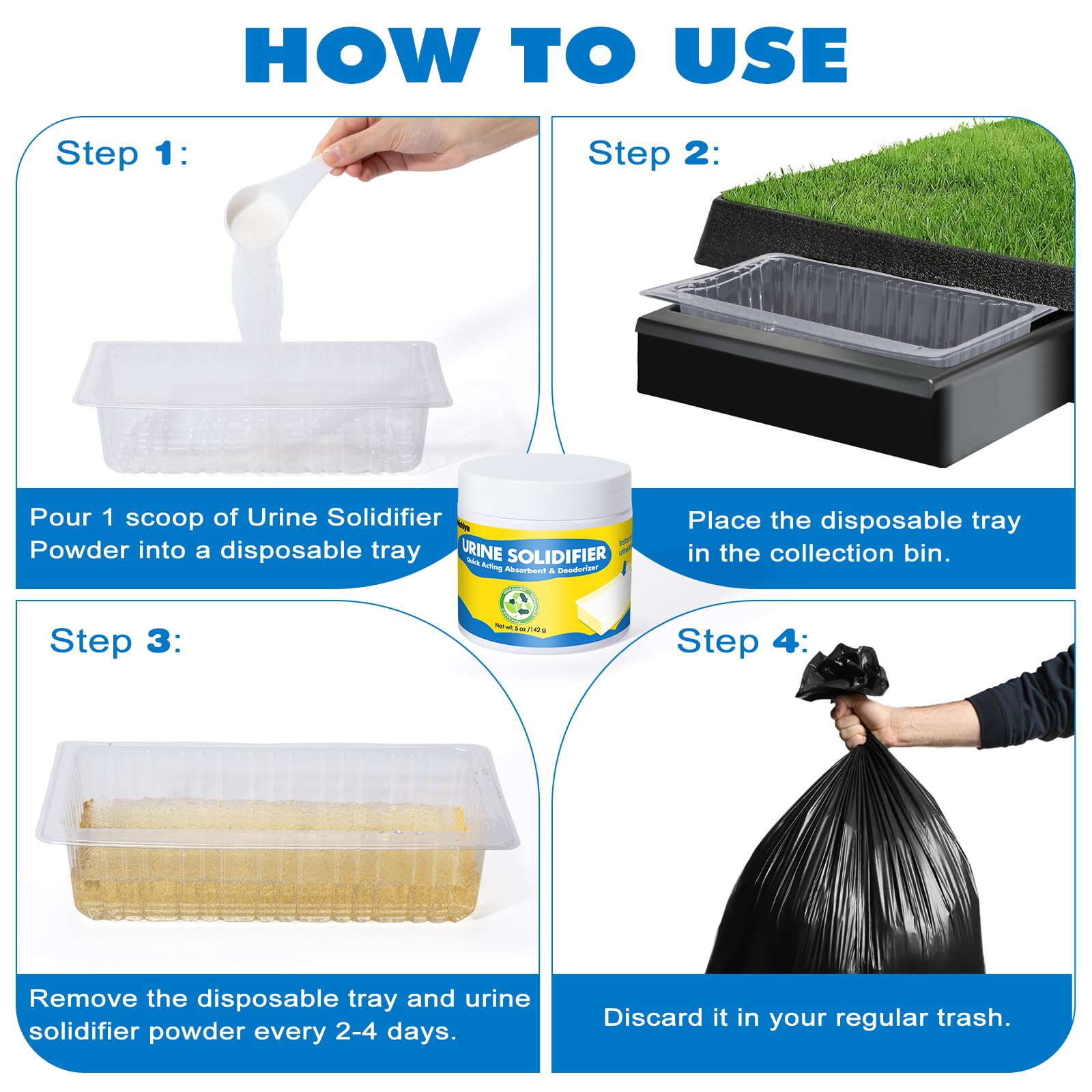 7-Pack Disposable Dog Pee Trays for Indoor Pet Loo - Absorbent Urine Disposal Kit for Dog Potty Training | Perfect for Apartments, Travel & Small Breed Dogs