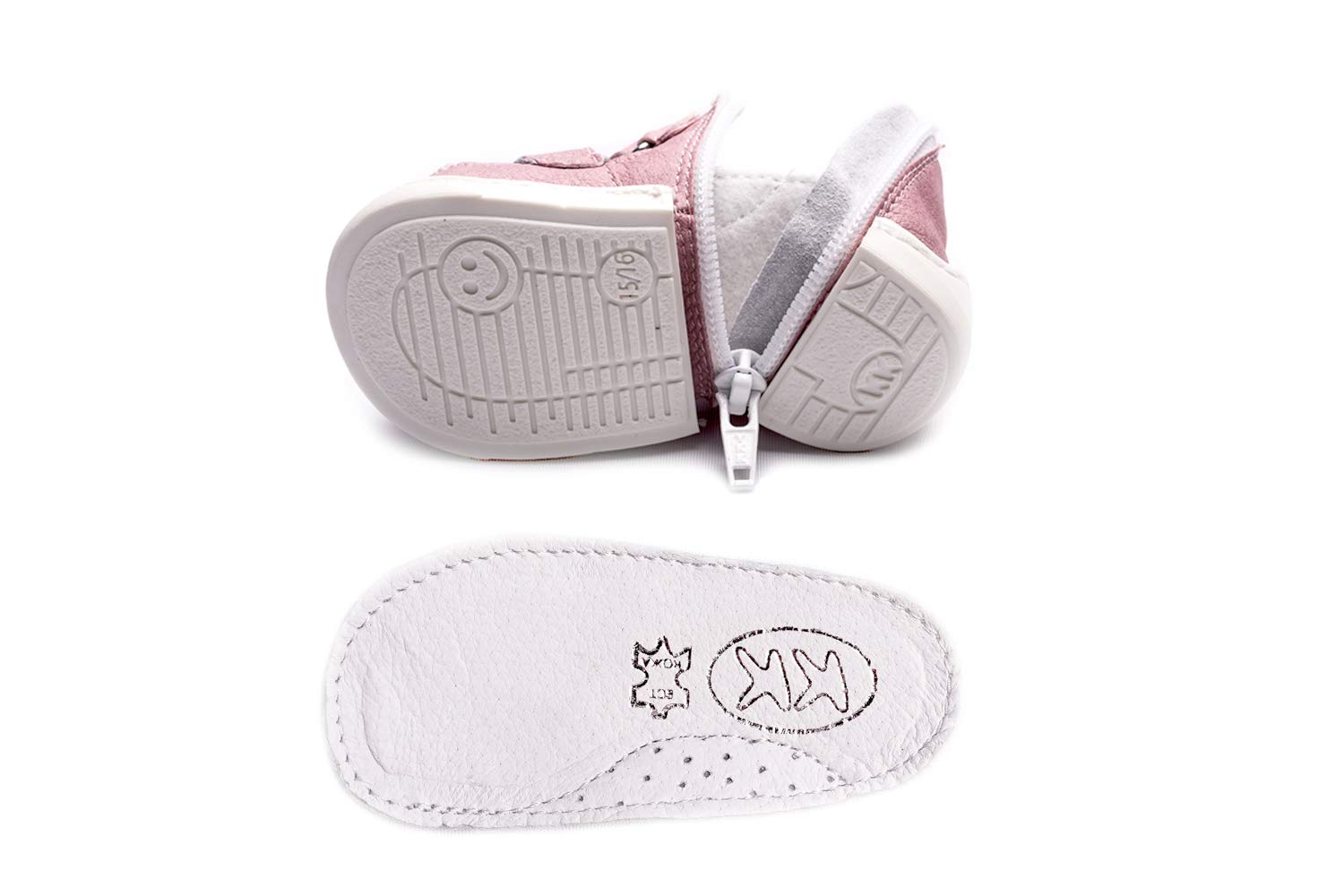 Happy Baby Zippy Shoes - Soft Sole First Walkers for Infants & Toddlers (Boys & Girls) - Unique Zipper Design Baby Shoes for Easy On/Off - Perfect for First Steps, Playtime & Outdoor Adventures