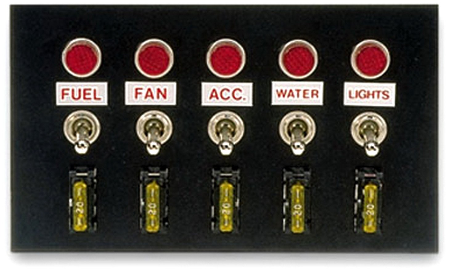 Moroso 74134 Switch Panel - Heavy Duty Electrical Switch Panel for Marine, RV, and Automotive Use | Waterproof & Durable Design for Outdoor and Industrial Applications