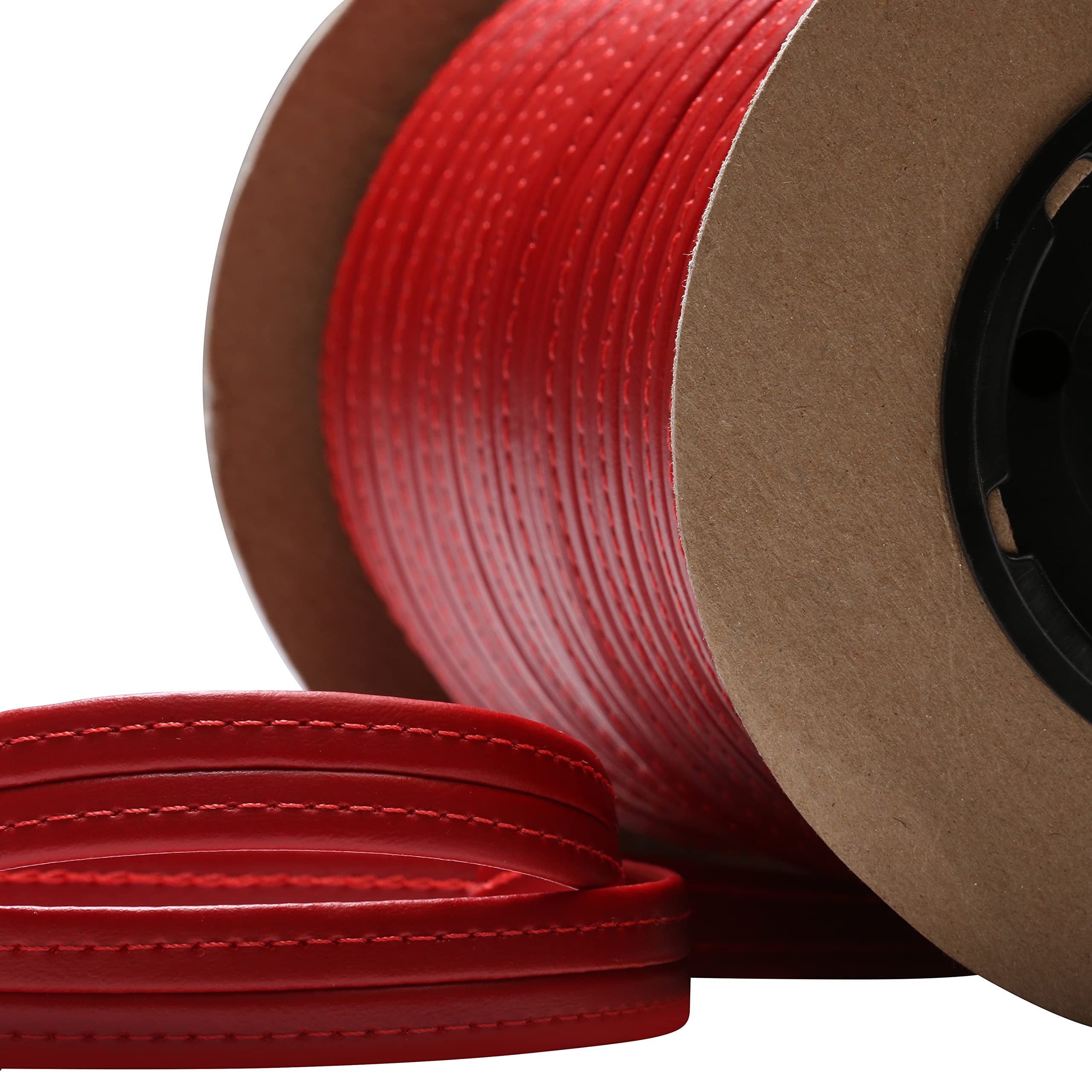 Premium Hidem Marine Vinyl Upholstery Trim - Medium Red by The Yard | Waterproof & UV Resistant for Boat Seats, Auto Interiors, RV Furniture & Outdoor Cushions