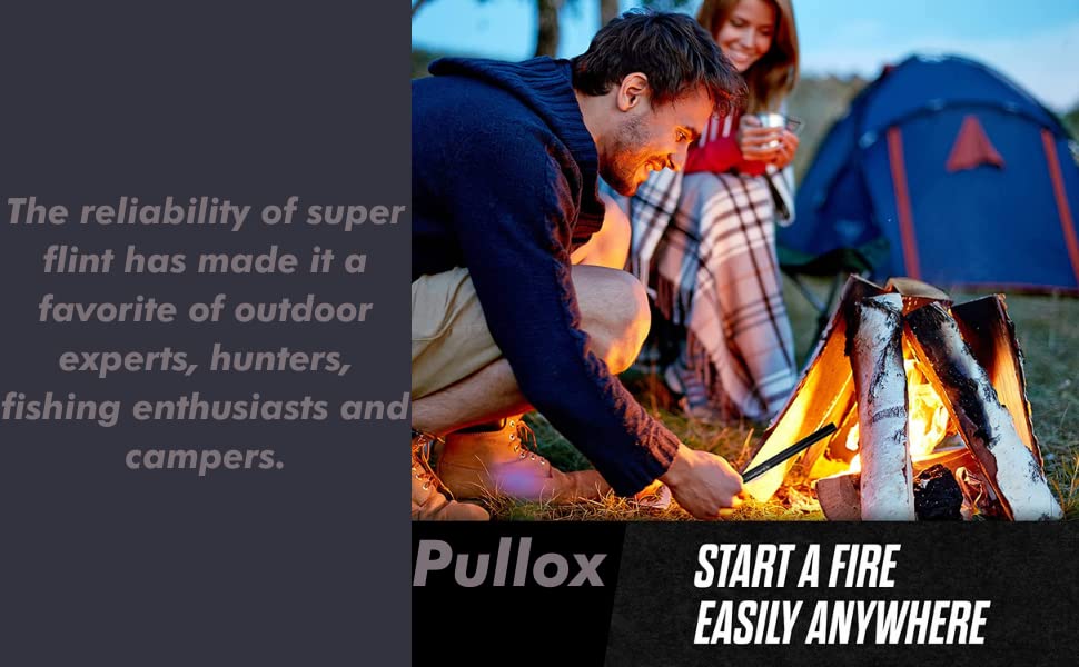 Premium 12cm Magnesium Fire Starter with 8mm Rod - Heavy Duty, Waterproof & Windproof Survival Tool (Includes Scraper, Ruler, Bottle Opener & Wrench) for Camping, Hiking and Emergency Preparedness