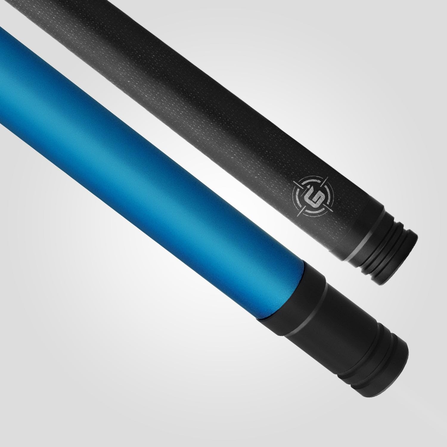 RHINO G-L Pool Cue - Professional Billiard Stick with Glass Fiber Shaft (12.5mm Tip, Thin Conical Taper) - Wrapless Design, 3/8-8 Joint - Available in Black, Blue, Gray, Orange, Mint, Silver, White - Perfect for Competitive Play & Home Pool Tables