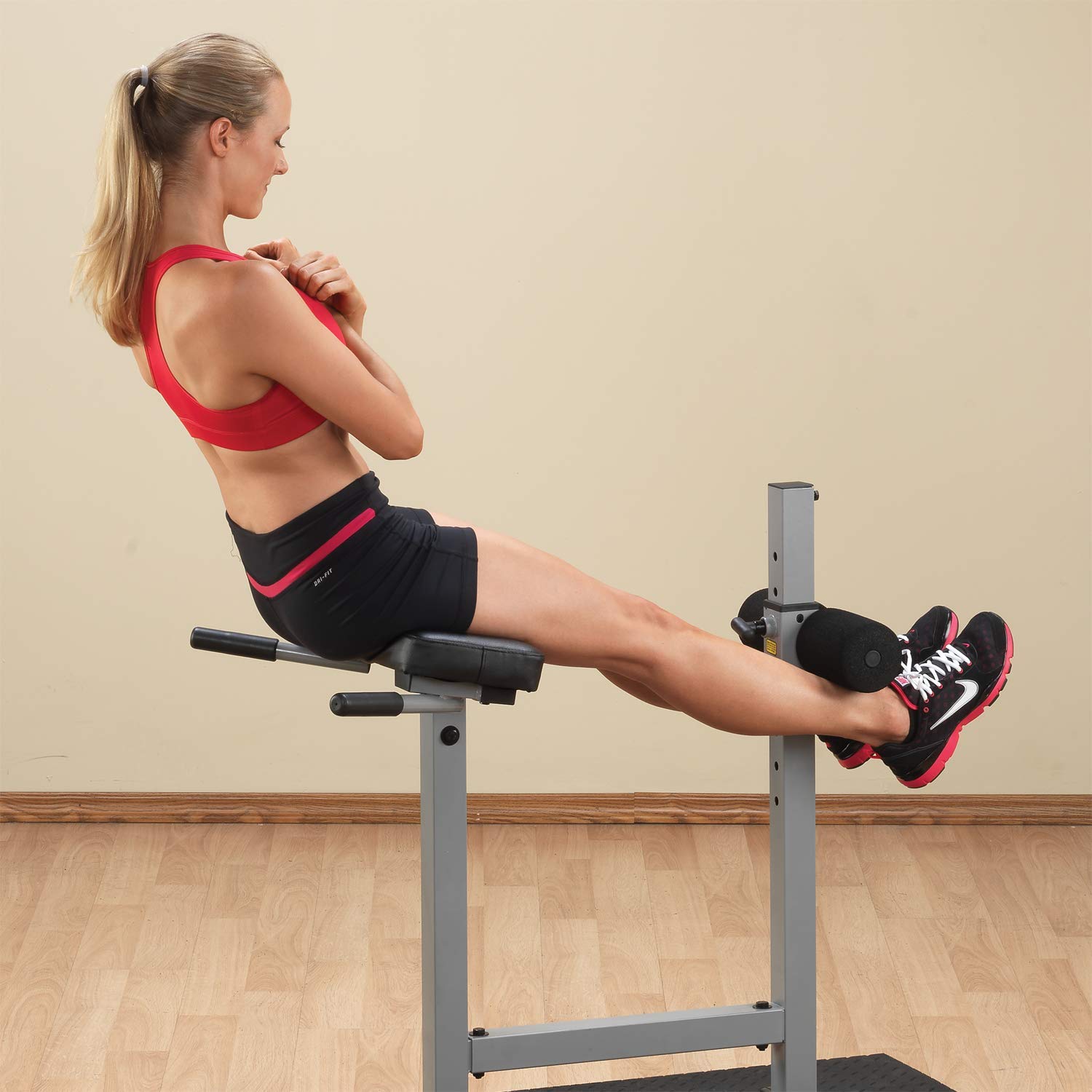 Body-Solid PCH24X Hyperextension Bench - Roman Chair for Lower Back, Ab Crunch, Glutes & Hamstring Workouts | Home & Commercial Gym Equipment for Core Strength Training | Perfect for Home Gyms, Fitness Studios & Rehabilitation Centers