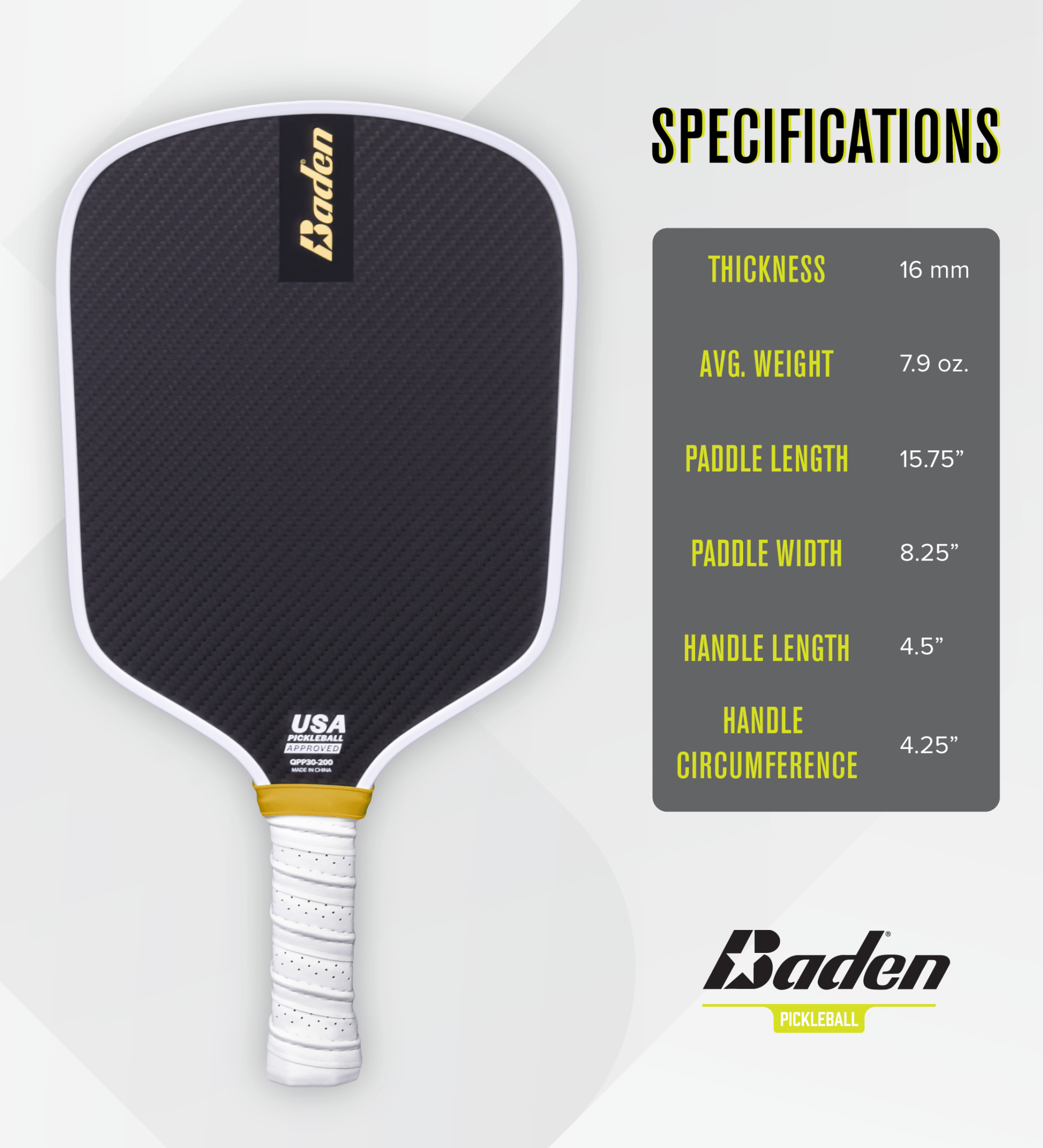 Premium Perfection 3K Carbon Fiber Pickleball Paddle - Lightweight & Durable for Competitive Play - Perfect for Outdoor & Indoor Court Games, Tournaments, and Recreational Play