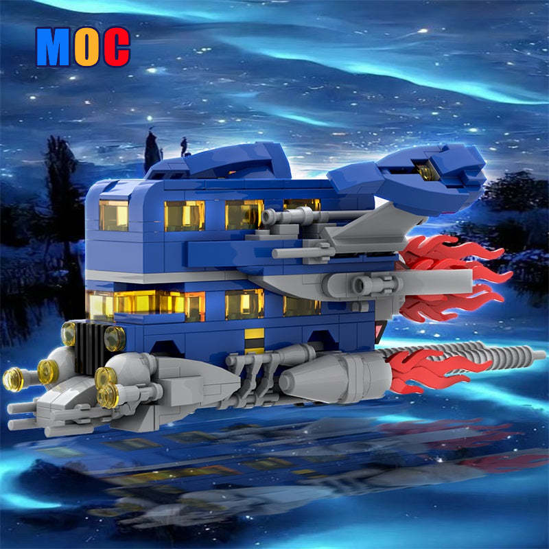 348PCS MOC 13102 Classic Space London Bus 40220 Building Blocks Set (Gobricks Version) - Perfect for Collectors, Creative Play & Home Decoration