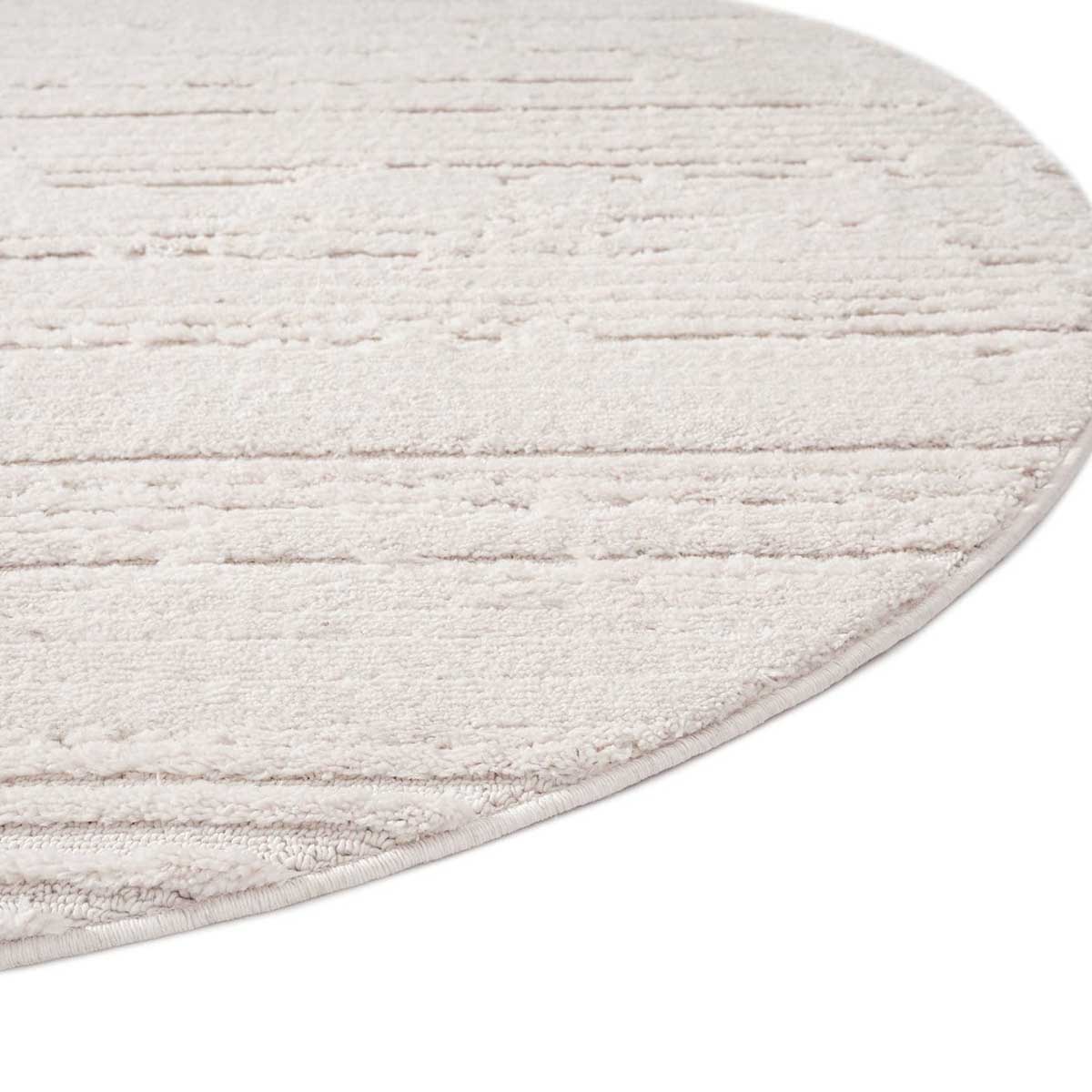 Leilani Textured Round Rug - Soft Non-Slip Boho Area Rug for Living Room, Bedroom, Nursery | Perfect for Home Decor & Cozy Spaces