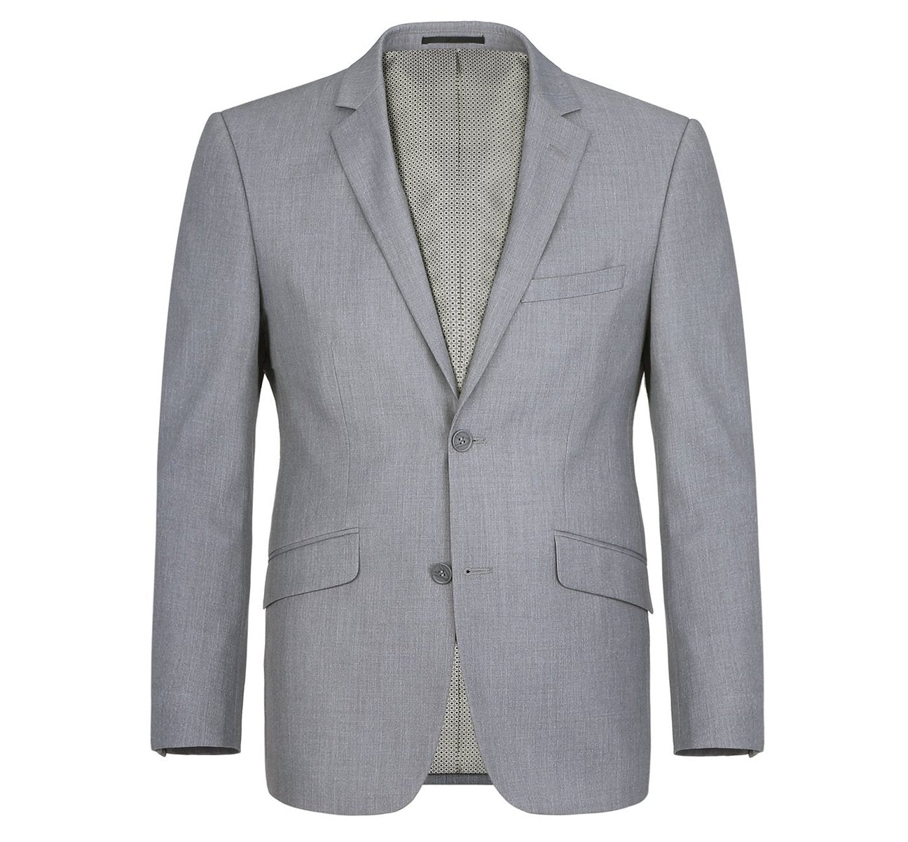 Alessandro Vitello by Renoir Slim Fit Solid Notch Lapel 2 Piece Suit 2110 | Men's Formal Business Attire | Perfect for Weddings, Office Wear & Special Occasions