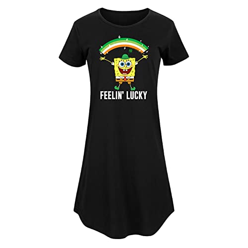 Spongebob Squarepants Happy St. Patrick's Day Women's Any Way Dress - Hybrid Apparel - Perfect for St. Patrick's Day Parties & Casual Wear