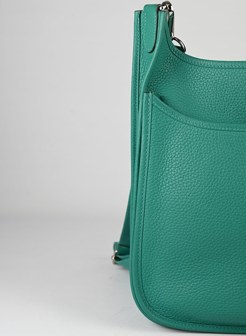 Hermès Evelyne 29 Leather Handbag in Green | Luxury Crossbody Bag for Women | Perfect for Work, Travel & Everyday Use