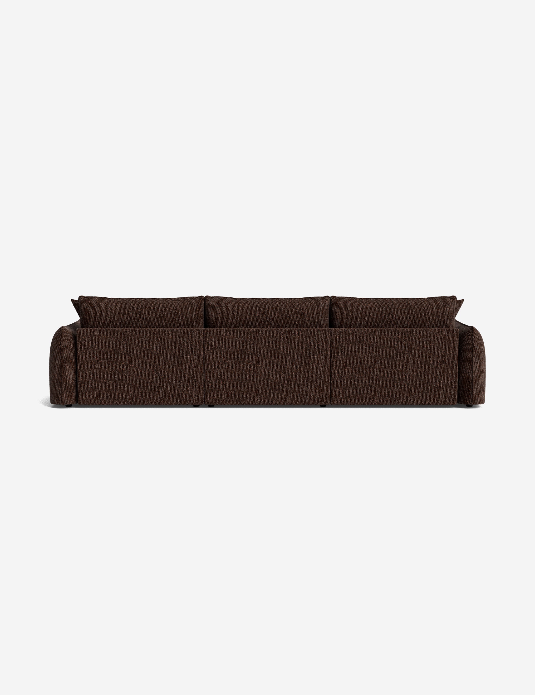 Balmer Sectional Sofa with Ottoman - Modern L-Shaped Couch Set for Living Room, Lounge & Home Theater - Comfortable Fabric Sofa with Chaise & Storage Ottoman